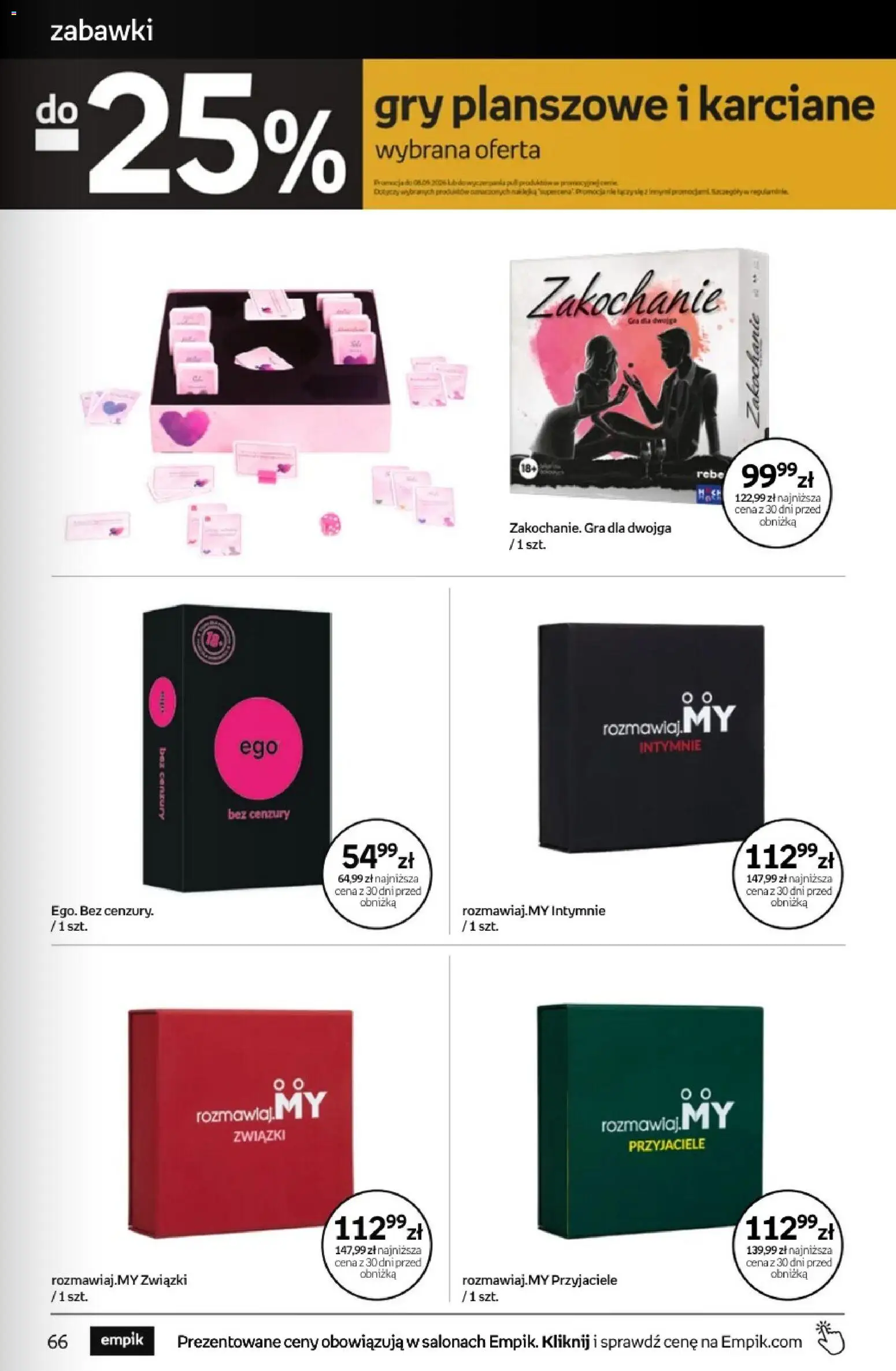 Empik promocje - Tom kultury Zabawki od 26.08.2026 | Strona: 7 | Produkty: Zabawki, Gra, Gry planszowe, Gry
