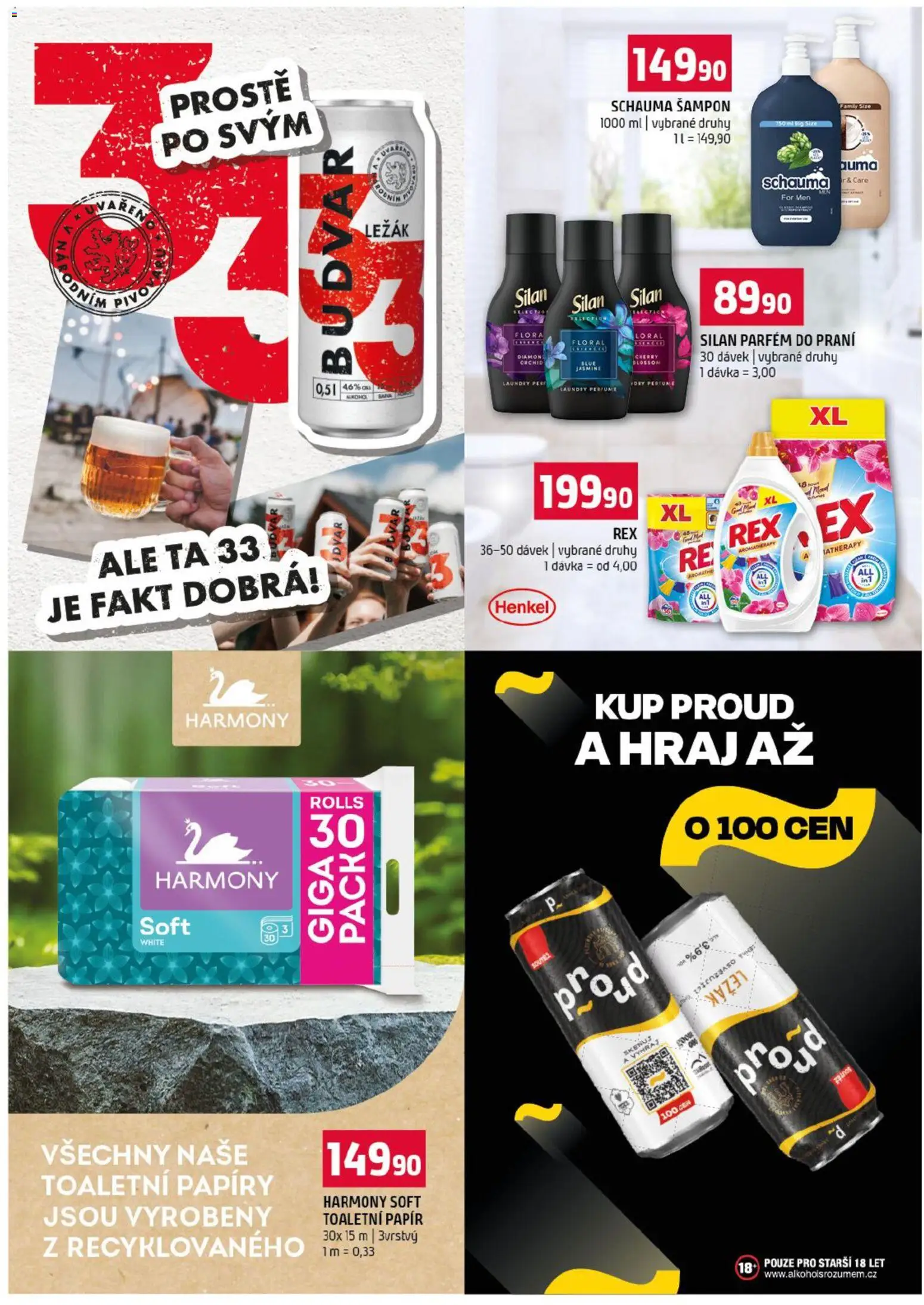 Terno leták od 16.09.2026 | Strana: 16 | Produkty: Toaletní papír, Silan, Flora, Šampon
