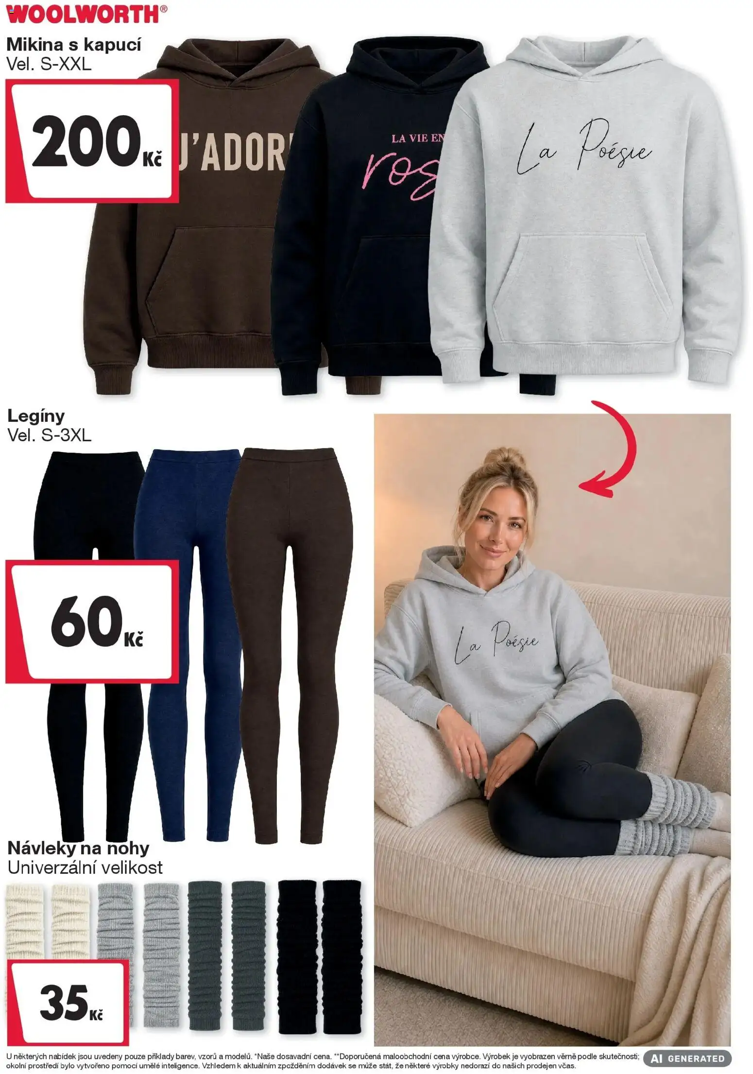 Woolworth leták - Trebic od 11.09.2026 - akční nabídka | Strana: 3 | Produkty: Mikina, Legíny