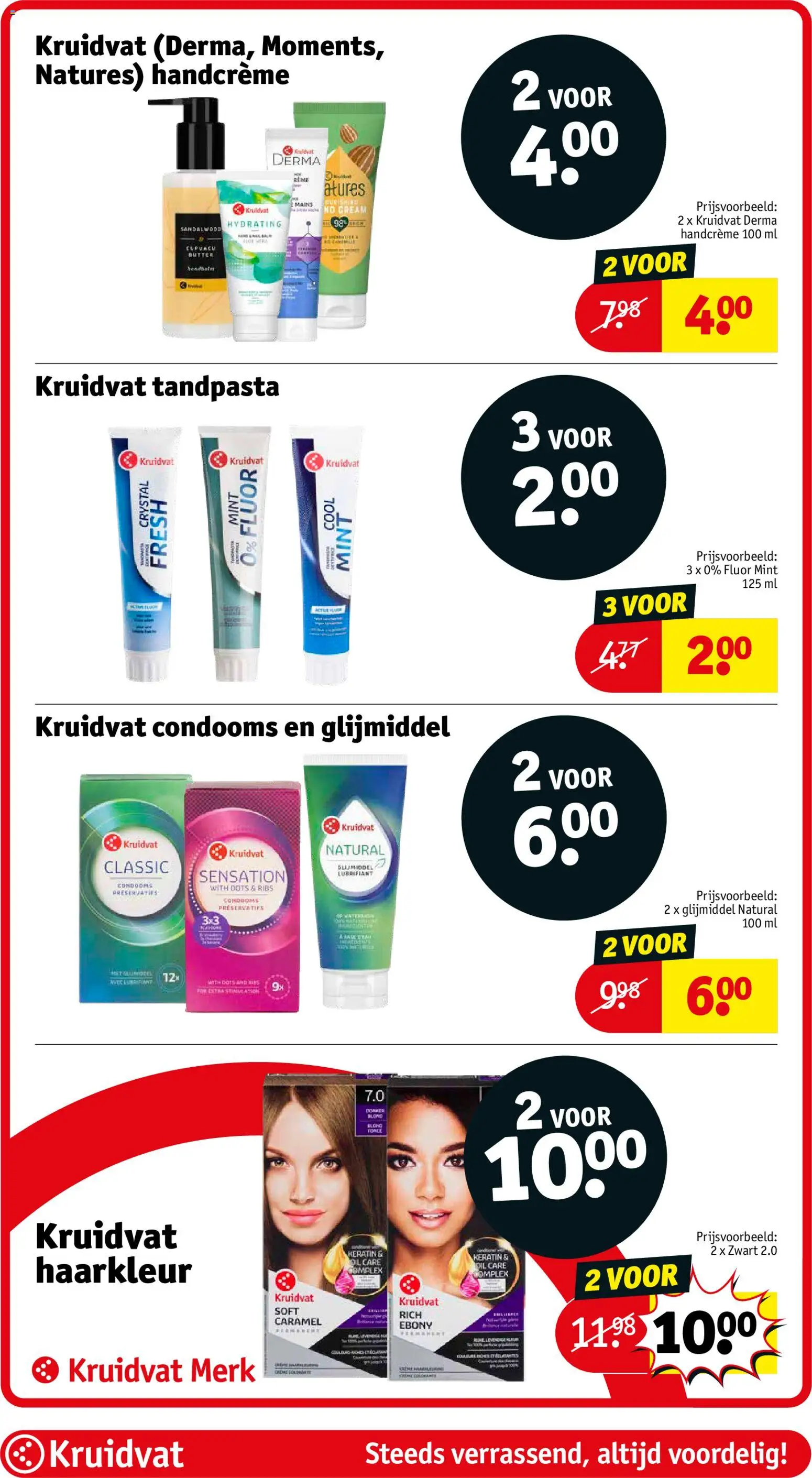 {H1} | Pagina: 45 | Producten: Haarkleur, Handcrème, Tandpasta