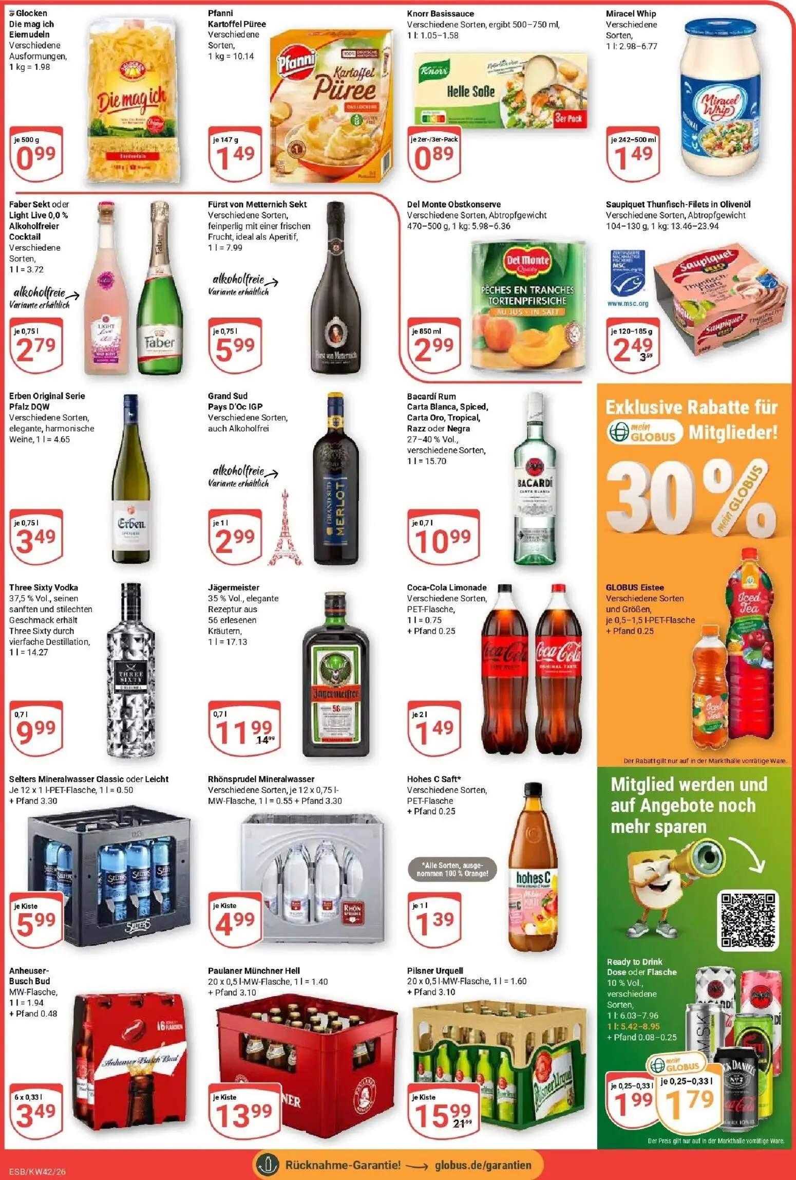 Globus Prospekt Eschborn (ab 12.10.2026) » Angebote online | Seite: 4 | Produkte: Bacardi, Merlot, Limonade, Grand sud