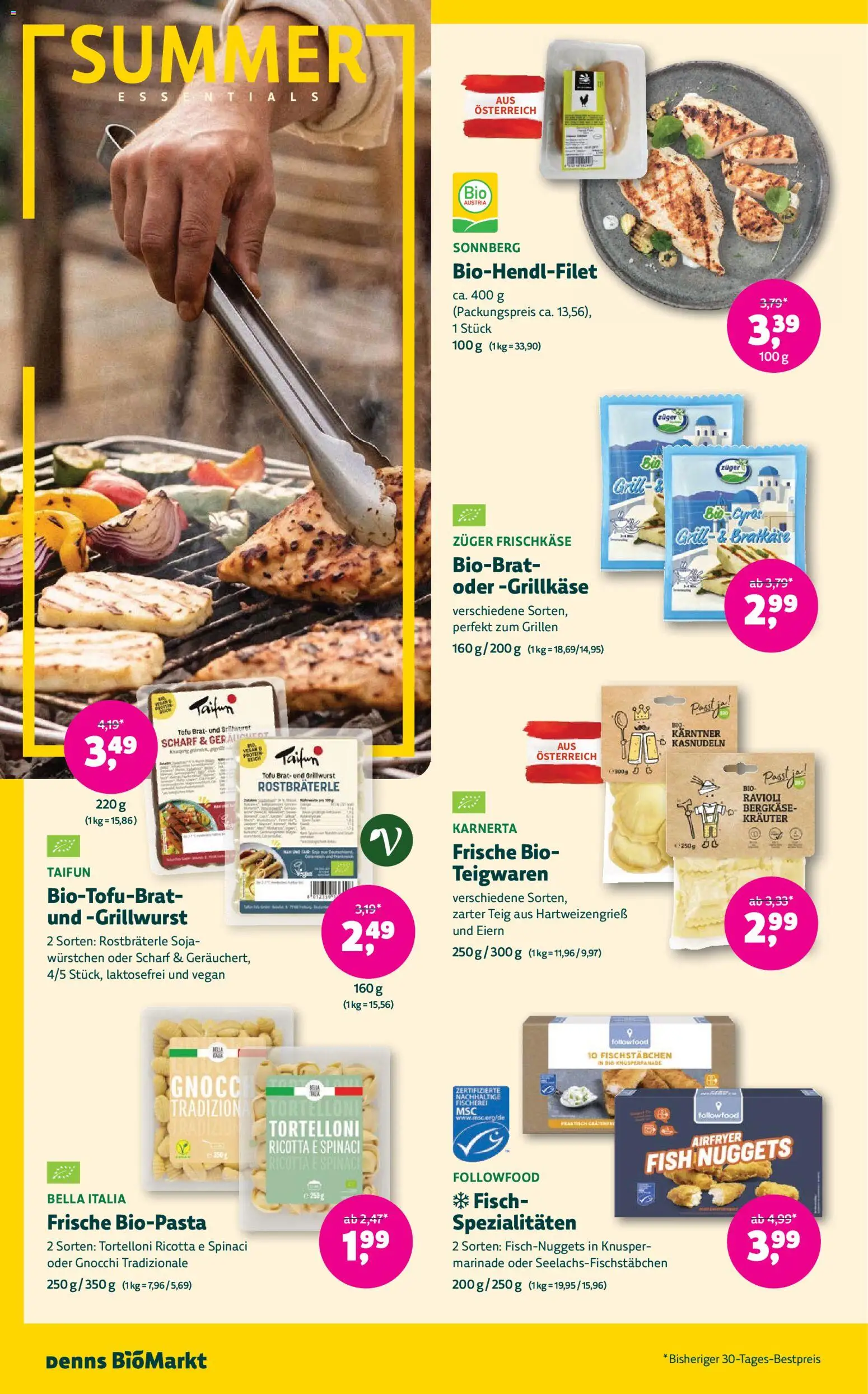Denns BioMarkt Angebote gültig ab 15.07.2026 | Seite: 8 | Produkte: Grill, Tofu, Fisch