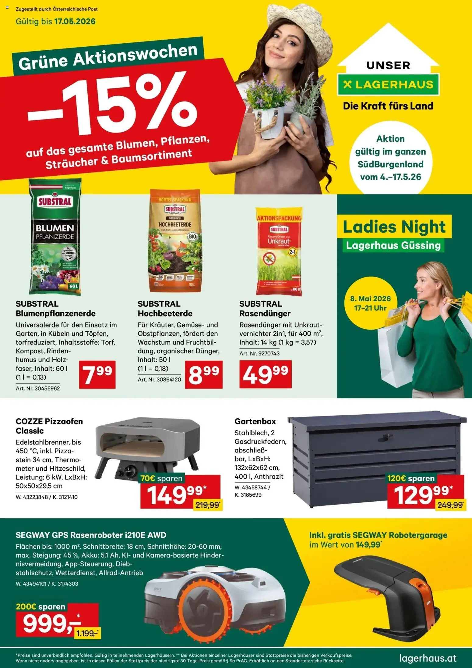 Lagerhaus Wochen Angebote gültig ab 04.05.2026 | Seite: 1 | Produkte: Gemüse, Uhr, Pizza