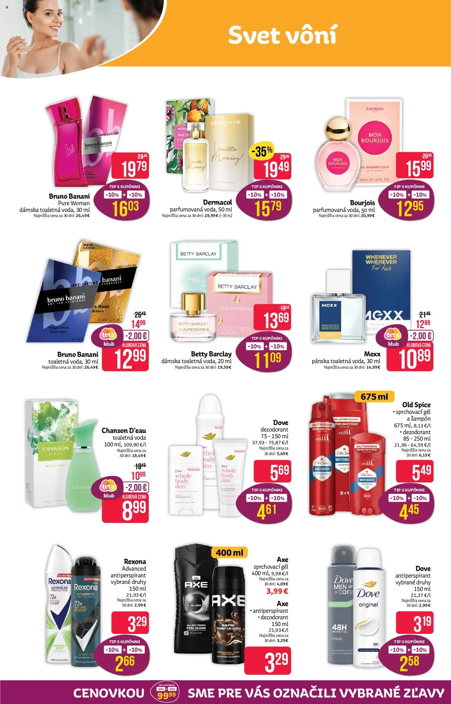 Nové Teta drogerie akcie – leták je platný od 28.09.2026 | Strana: 4 | Produkty: Old Spice, Šampón, Dezodorant, Voda