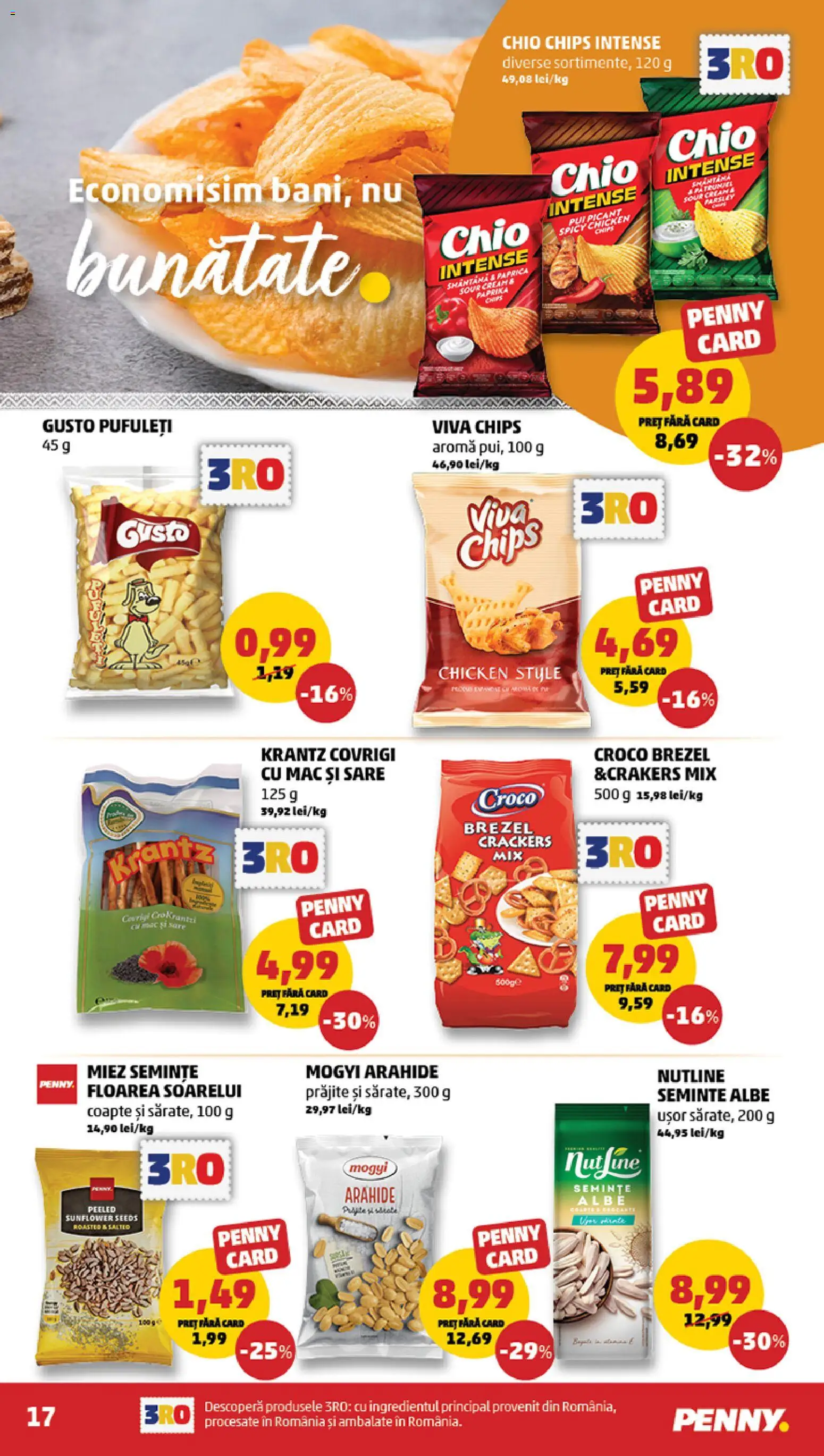 Noul catalog PENNY – valabil de la 20.05.2026 | Pagină: 17 | Produse: Arahide, Pufuleți, Smântână, Sare