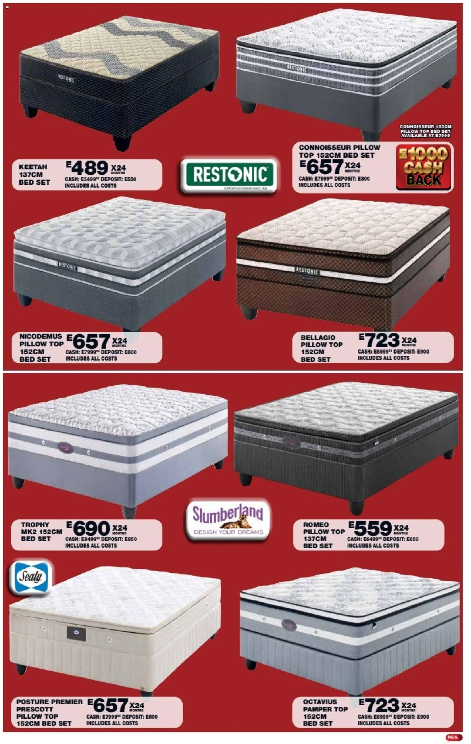 New Lewis Stores catalogue – valid from 11.05.2026 | Page: 5 | Products: Bed, Pillow
