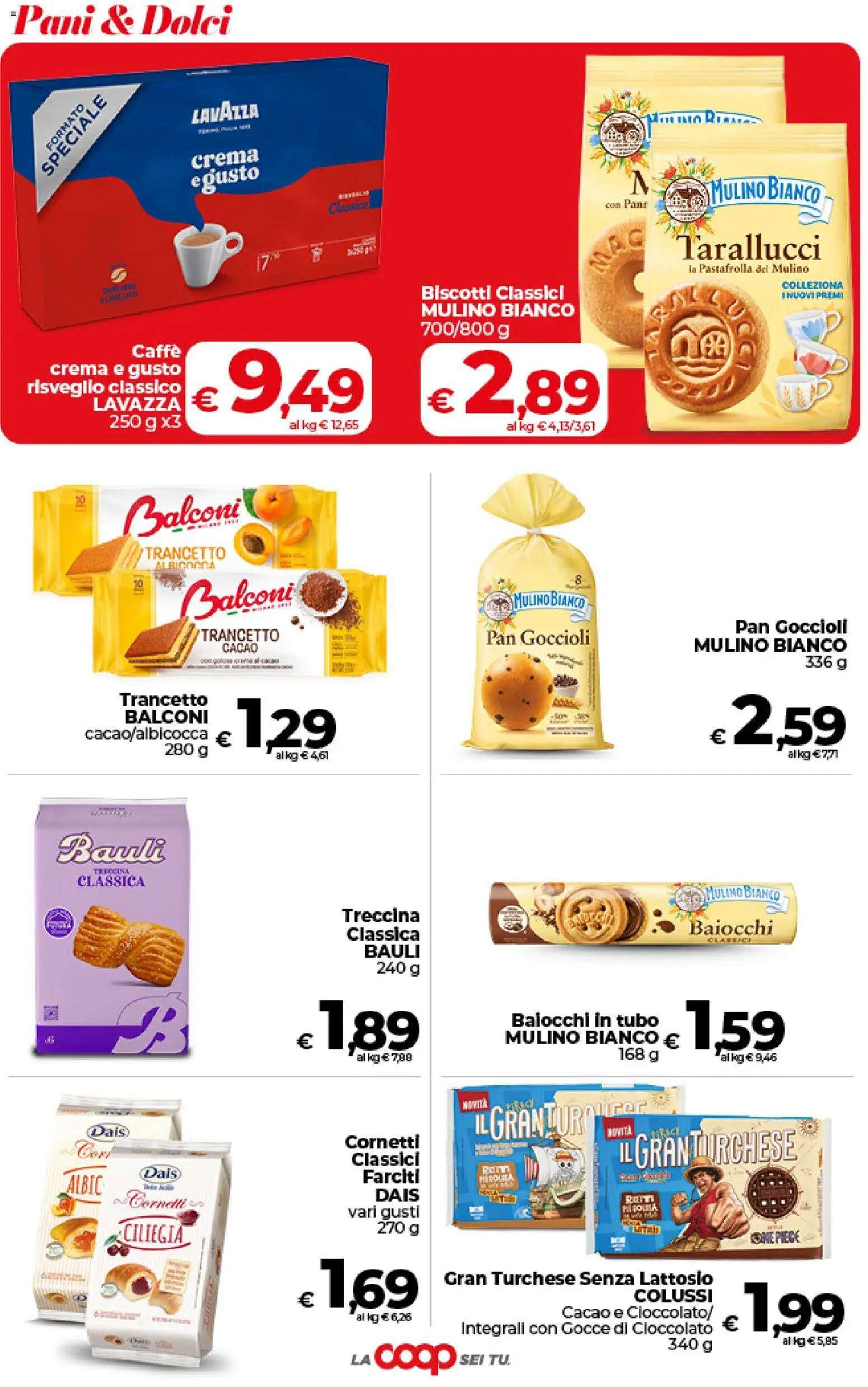 Volantino COOP del 09.06.2026 | Pagina: 30 | Prodotti: Caffè, Biscotti, Cacao, Lavazza