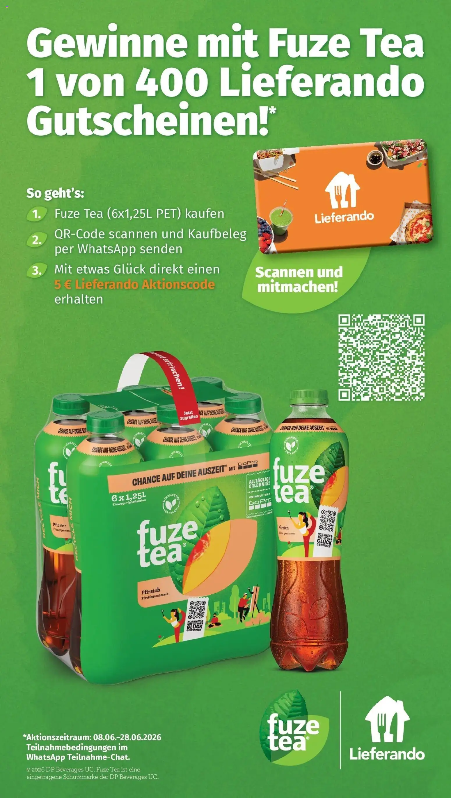 Famila Nordwest Wochenangebote – gültig ab 08.06.2026 | Seite: 27 | Produkte: Fuze tea, Pfirsich