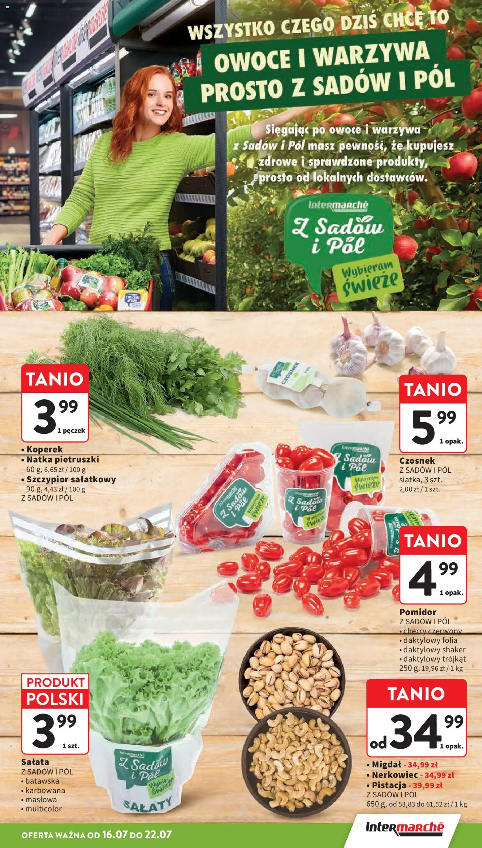 Intermarche gazetka od 16.07.2026 | Strona: 17 | Produkty: Czosnek, Koperek, Warzywa, Owoce