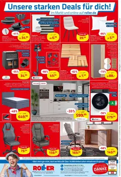Roller Prospekt ab 30.08.2026 gültig | Seite: 16 | Produkte: Boxspringbett, Stuhl, Kopfkissen, Uhr