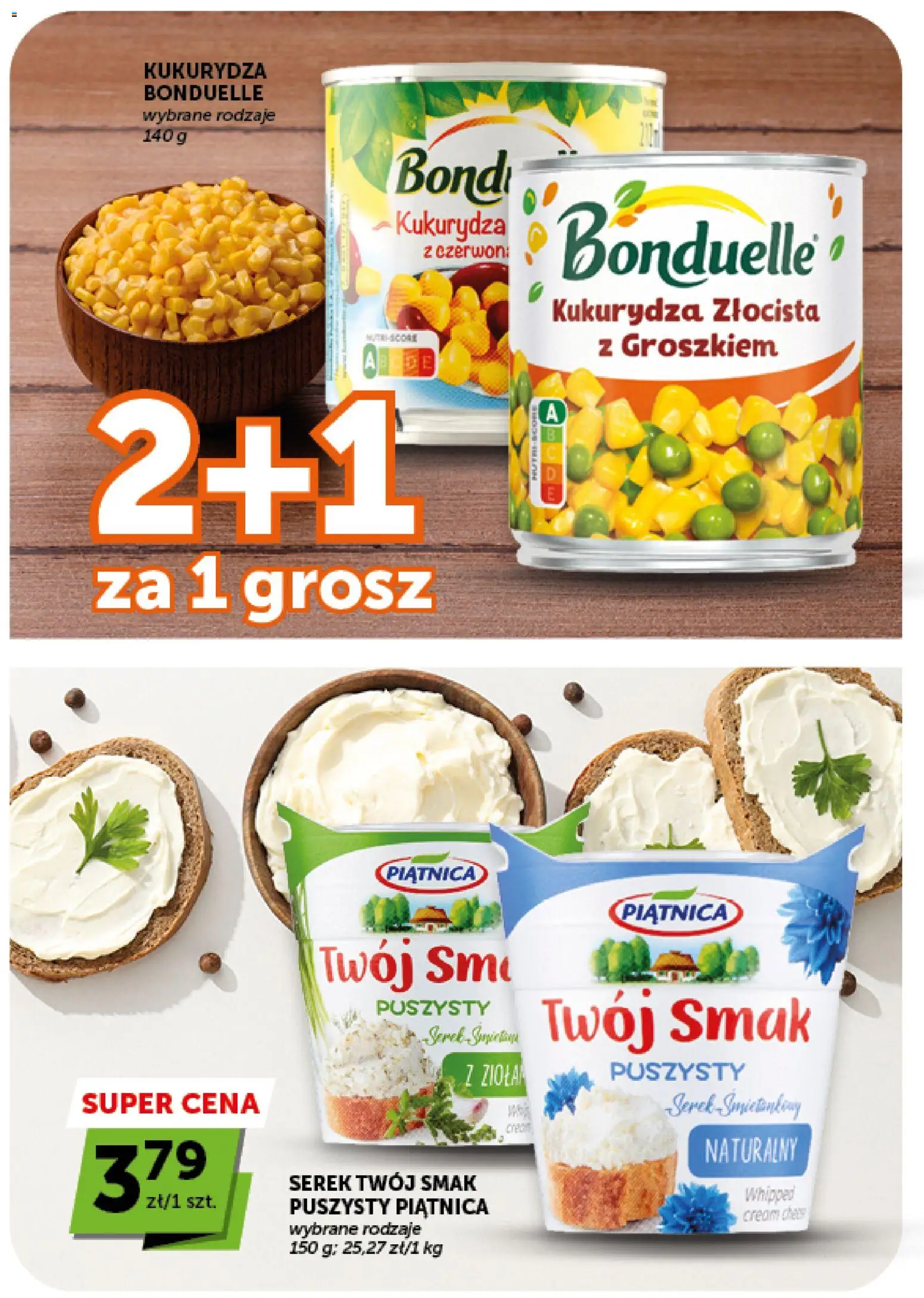 Groszek gazetka od 13.08.2026 | Strona: 2 | Produkty: Serek Twój Smak, Cream cheese, Serek, Piątnica