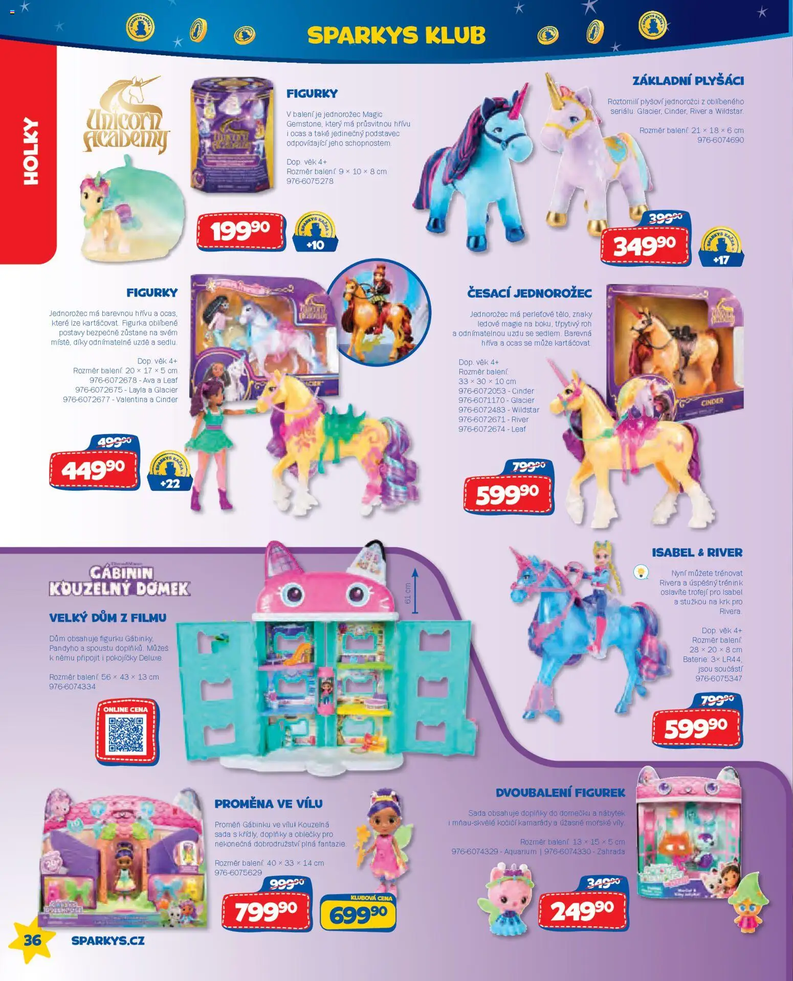 Sparkys katalog Léto 2026 od 01.05.2026 | Strana: 36 | Produkty: Plyšáci, Figurky, Nábytek, Baterie