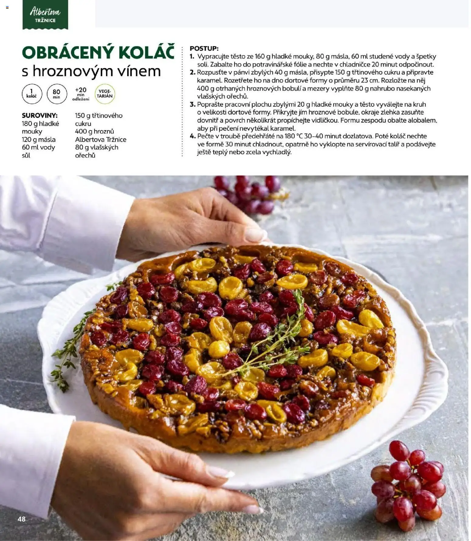 Albert magazín od 01.09.2026 | Strana: 48 | Produkty: Koláč, Fólie, Talíř, Těsto