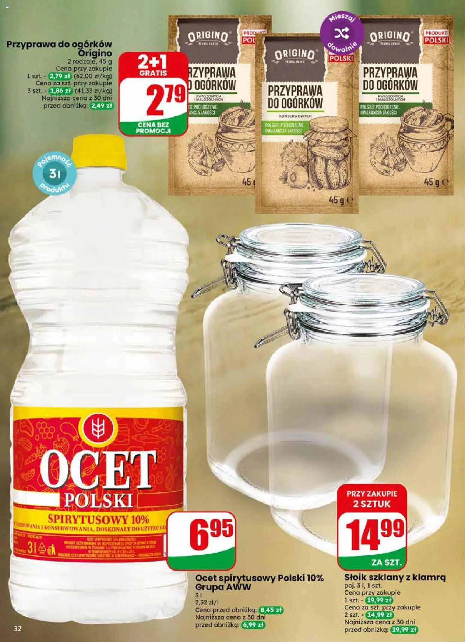 Dino gazetka od 17.06.2026 | Strona: 32 | Produkty: Ocet spirytusowy, Ocet