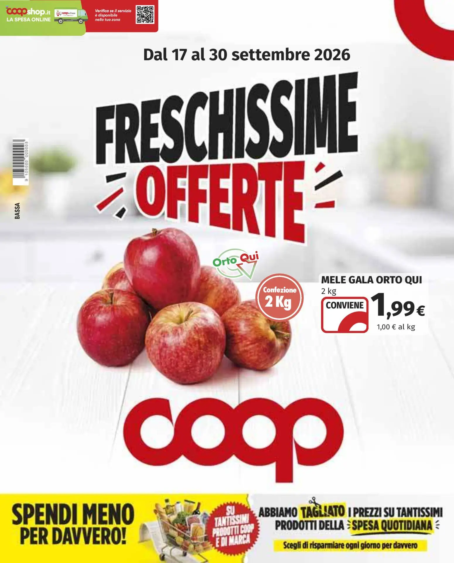 Volantino COOP del 17/09/2026 | Pagina: 1 | Prodotti: Mele