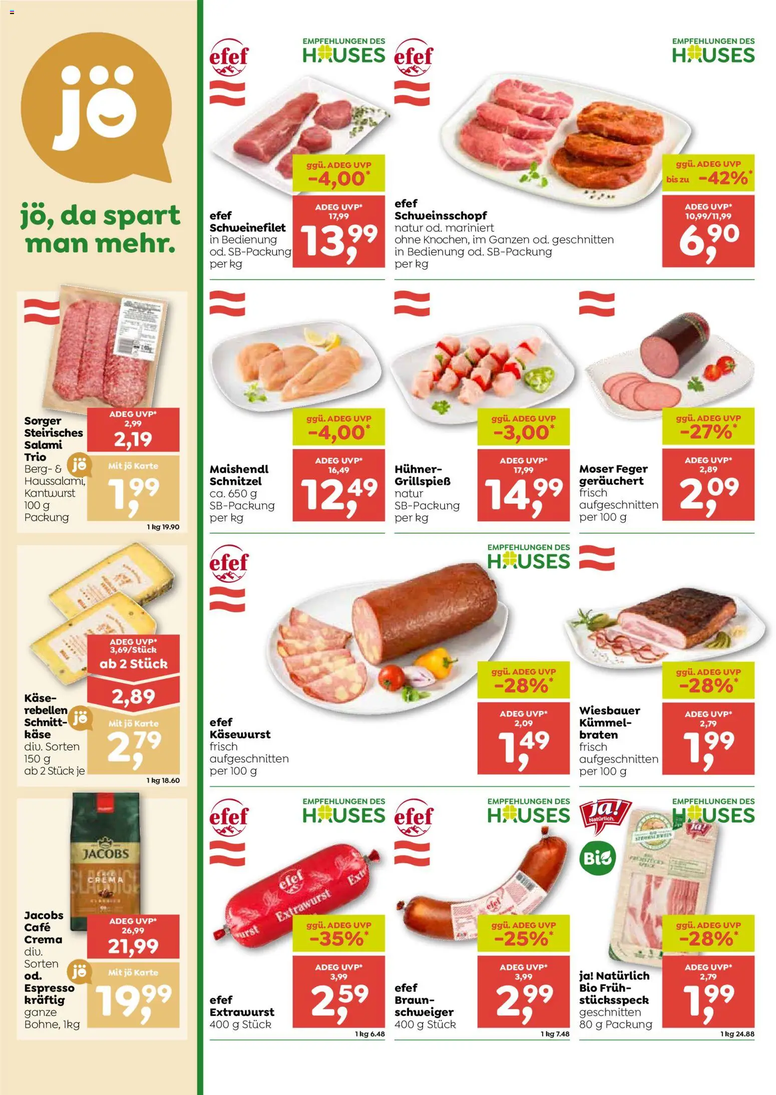 ADEG Flugblatt gültig ab 13.08.2026 | Seite: 4 | Produkte: Wurst, Käse, Salami