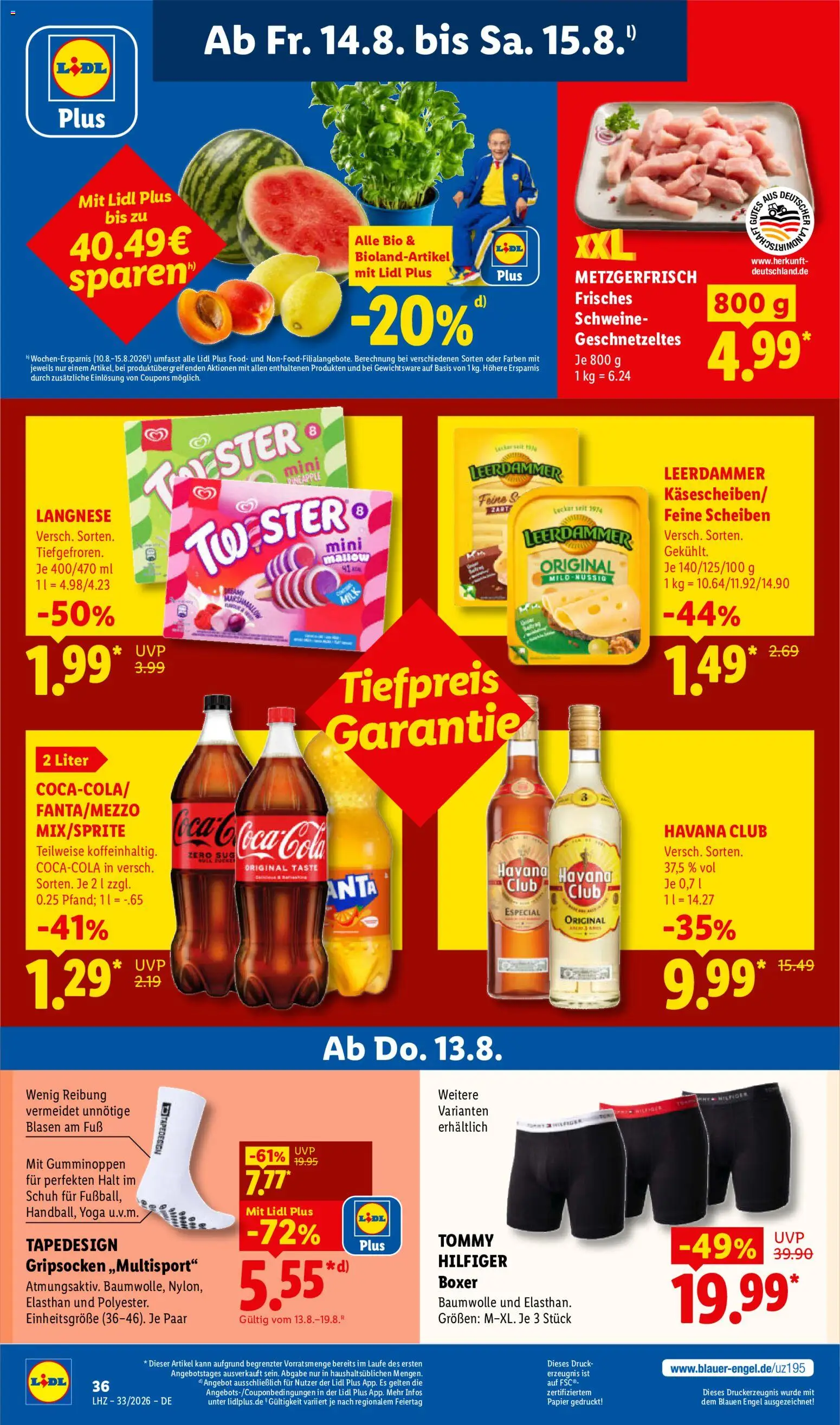 Lidl Německo leták od 10.08.2026 | Strana: 69 | Produkty: Havana club, Leerdammer