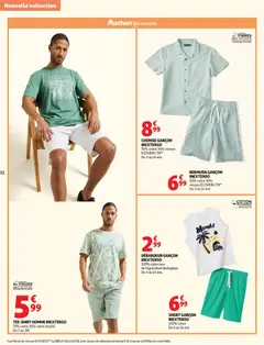 Auchan - Prévisualisation de Auchan prospectus valide à partir de 28.04.2026 | Page: 52 | Produits: Bermuda, Coton, Chemise, Débardeur