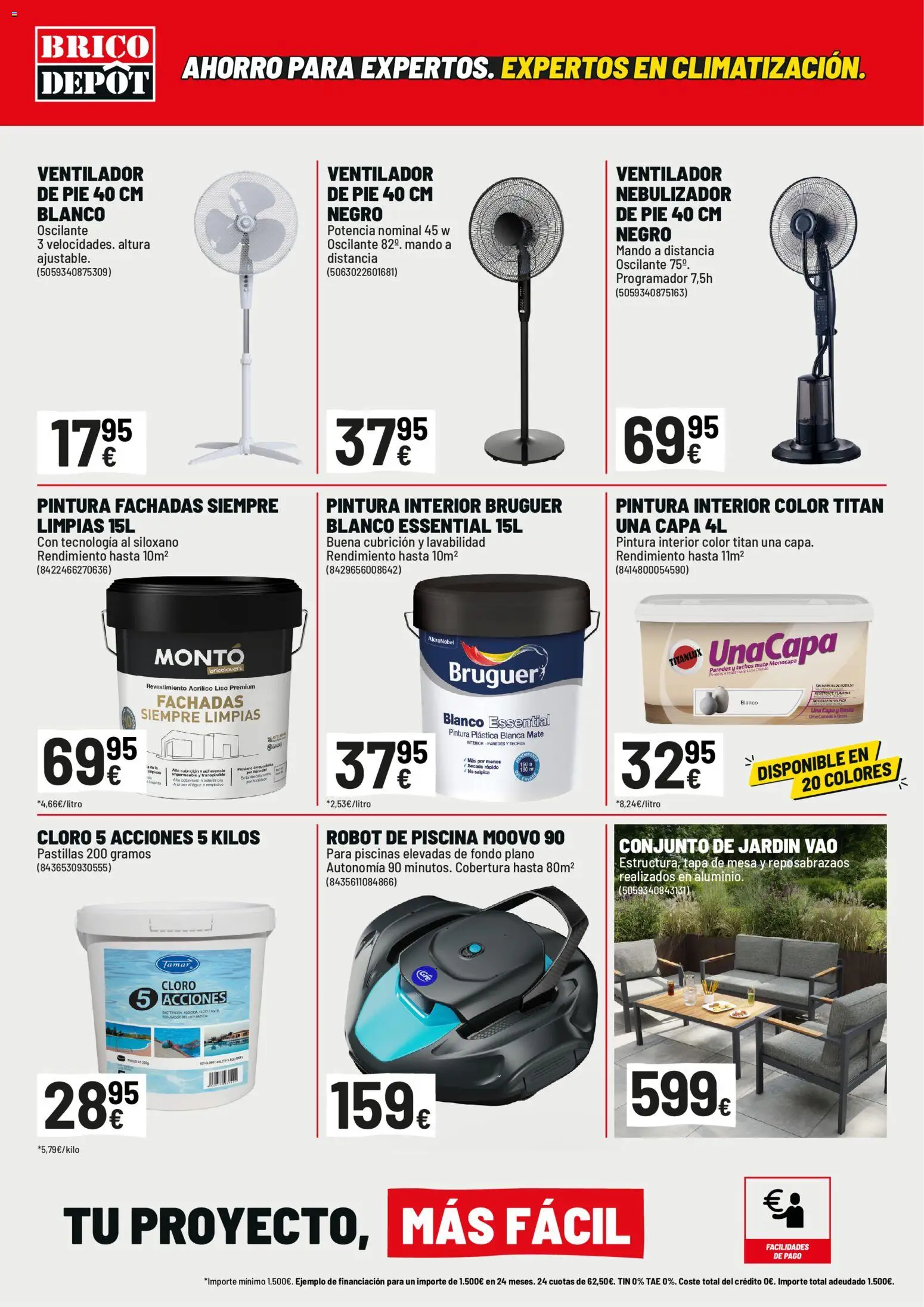 Brico Depôt folleto │ válido desde el 26/06/2026 | Página: 4 | Productos: Ventilador, Ventilador de pie, Robot, Mesa