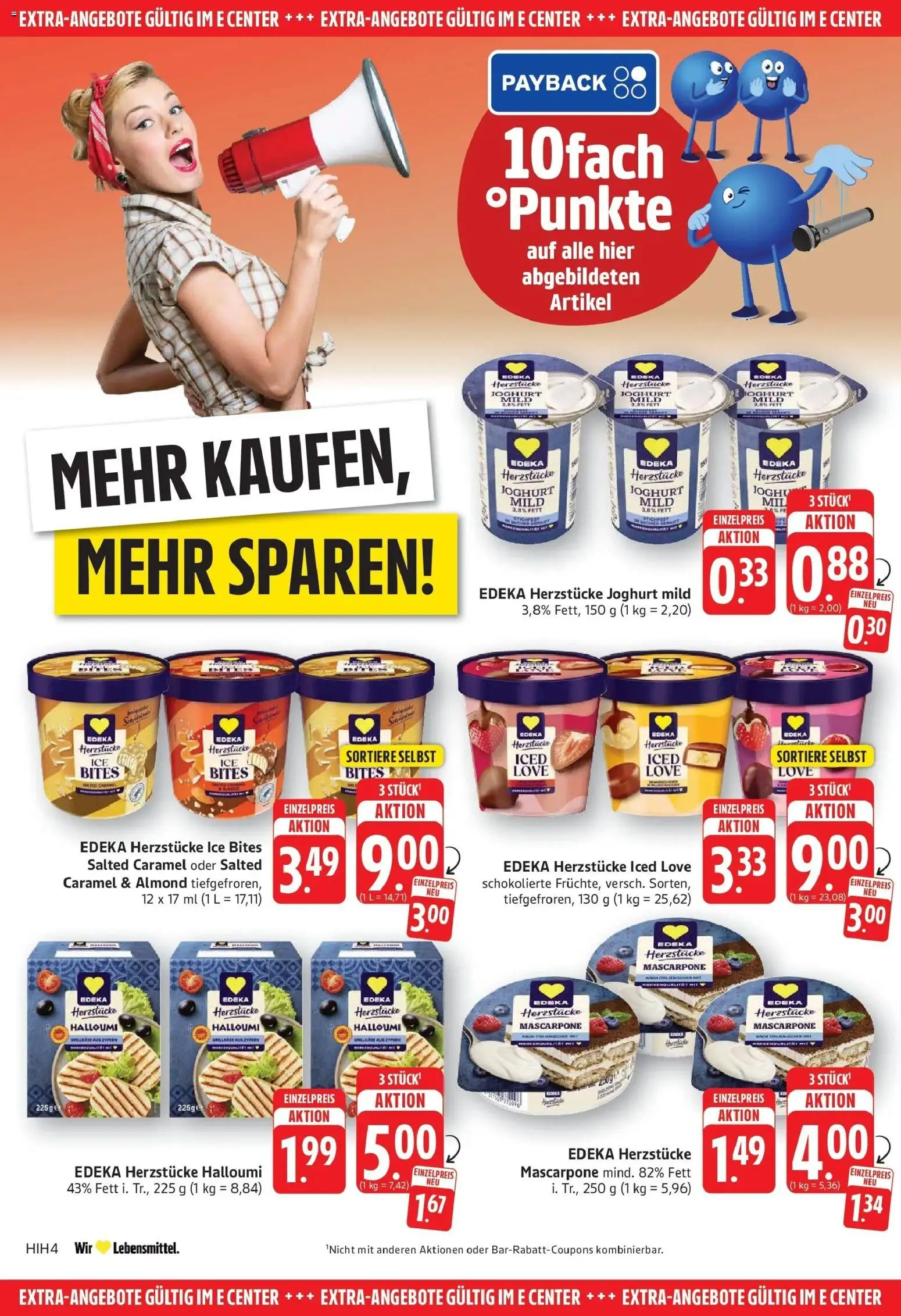 E center Prospekt Eislingen (ab 24.08.2026) zum Blättern | Seite: 24 | Produkte: Mascarpone, Joghurt