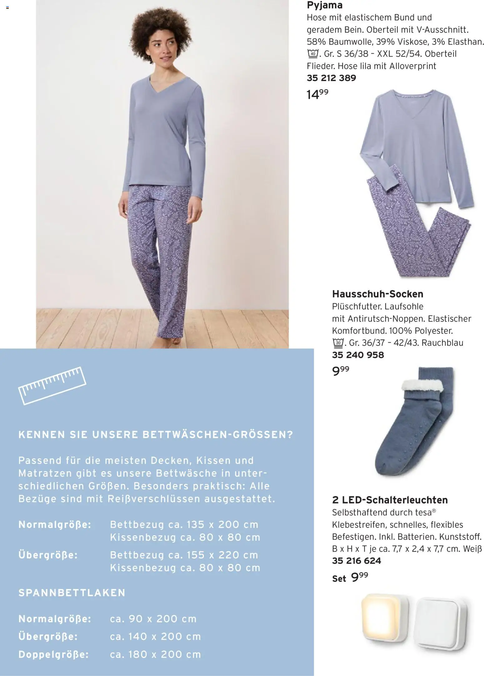 Prospekt Tchibo Einkuscheln – gültig ab 07.10.2026 | Seite: 28 | Produkte: Kissen, Bettwäsche, Hose, Pyjama