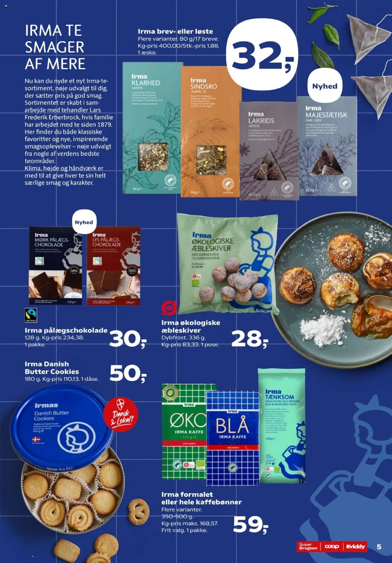 Kvickly tilbudsavis – gyldig fra 02/10/2026 | Side: 57 | Produkter: Smør, Te, Lakrids, Pålægschokolade