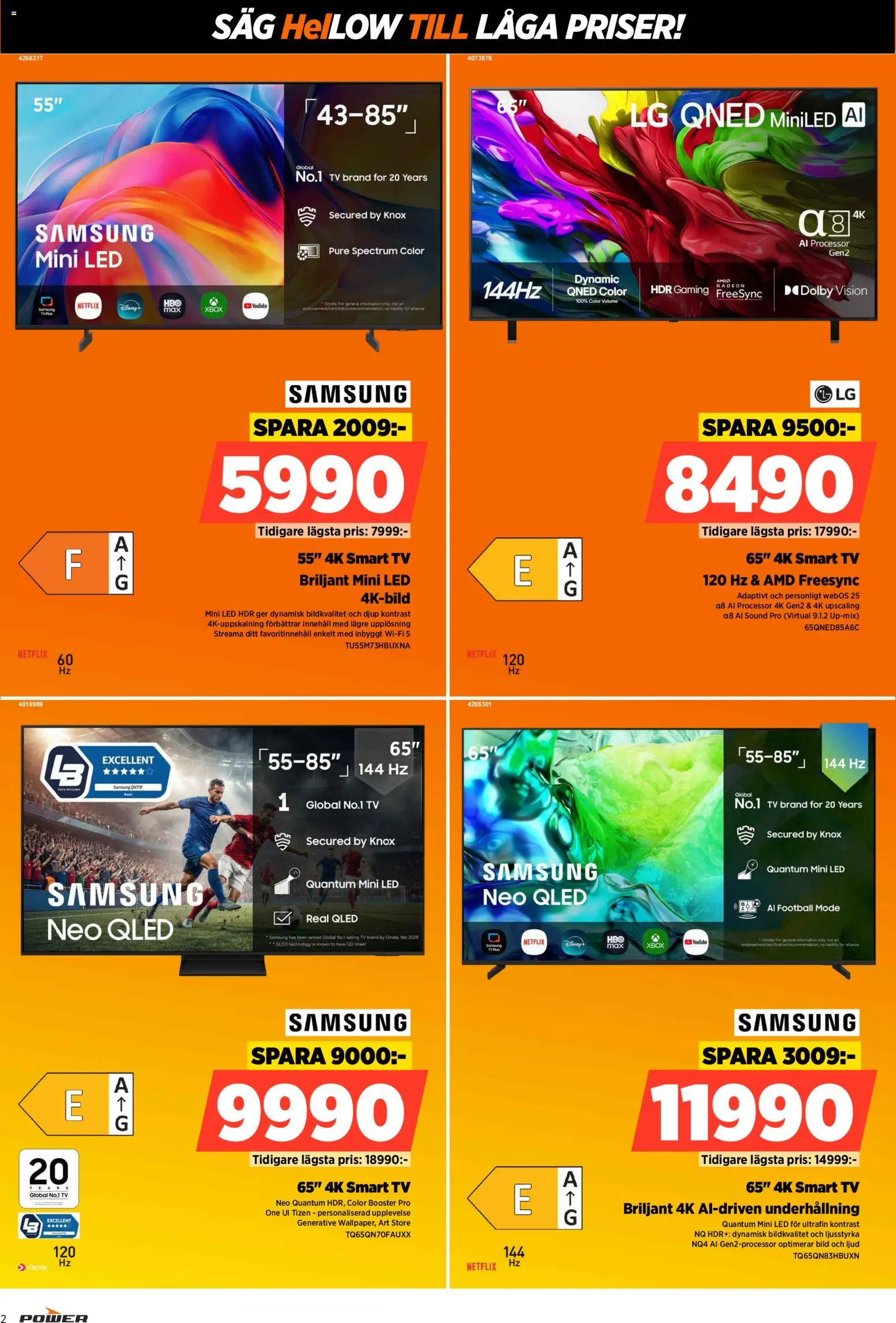 Power reklamblad aktuell från 15.06.2026 | Sida: 2 | Produkter: Såg, Smart tv, Xbox, Wifi