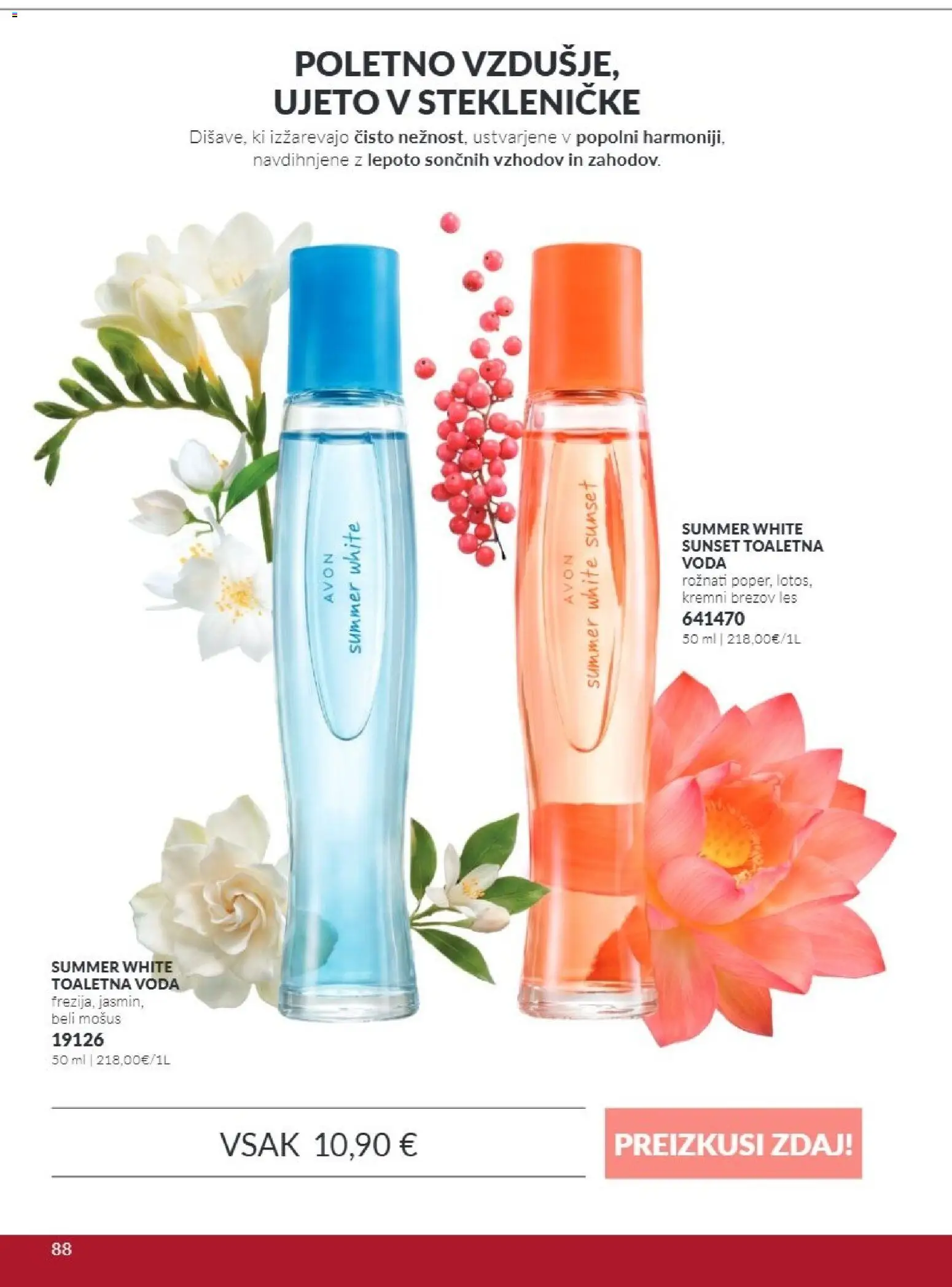 Novi Avon katalog ponudbe – veljaven od 01.10.2026 | Stran: 88 | Izdelki: Voda, Toaletna voda