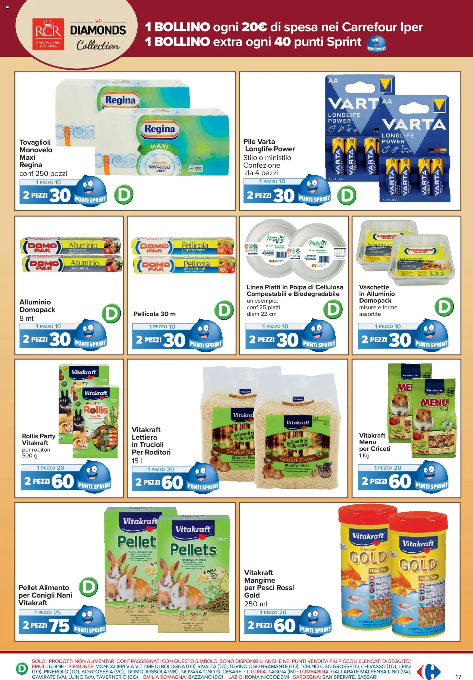 Volantino Carrefour del 15/09/2026 | Pagina: 17 | Prodotti: Piatti, Pellicola, Alluminio, Vaschette