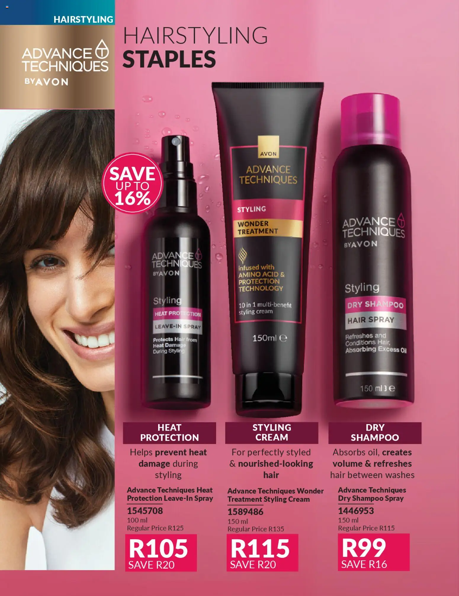 New Avon catalogue – valid from 01.04.2026 | Page: 154 | Products: Shampoo, Hair spray, Cream