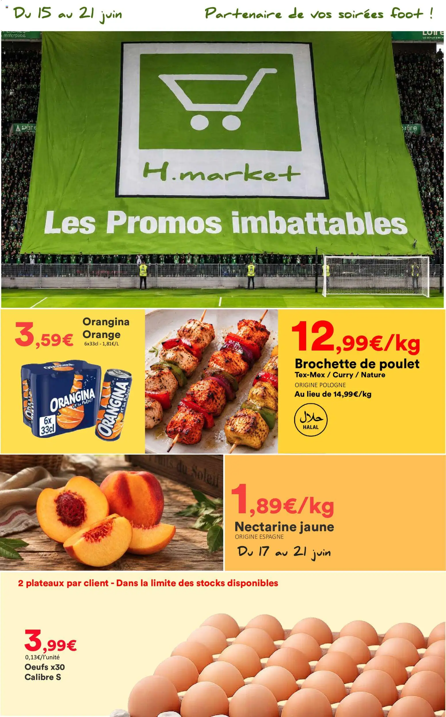 {H1} | Page: 1 | Produits: Orangina, Nectarine, Curry, Œufs