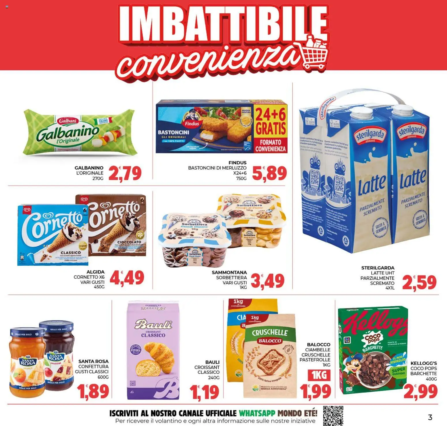 Volantino Eté del 07/08/2026 | Pagina: 3 | Prodotti: Ciambelle, Cioccolato, Merluzzo, Ferro