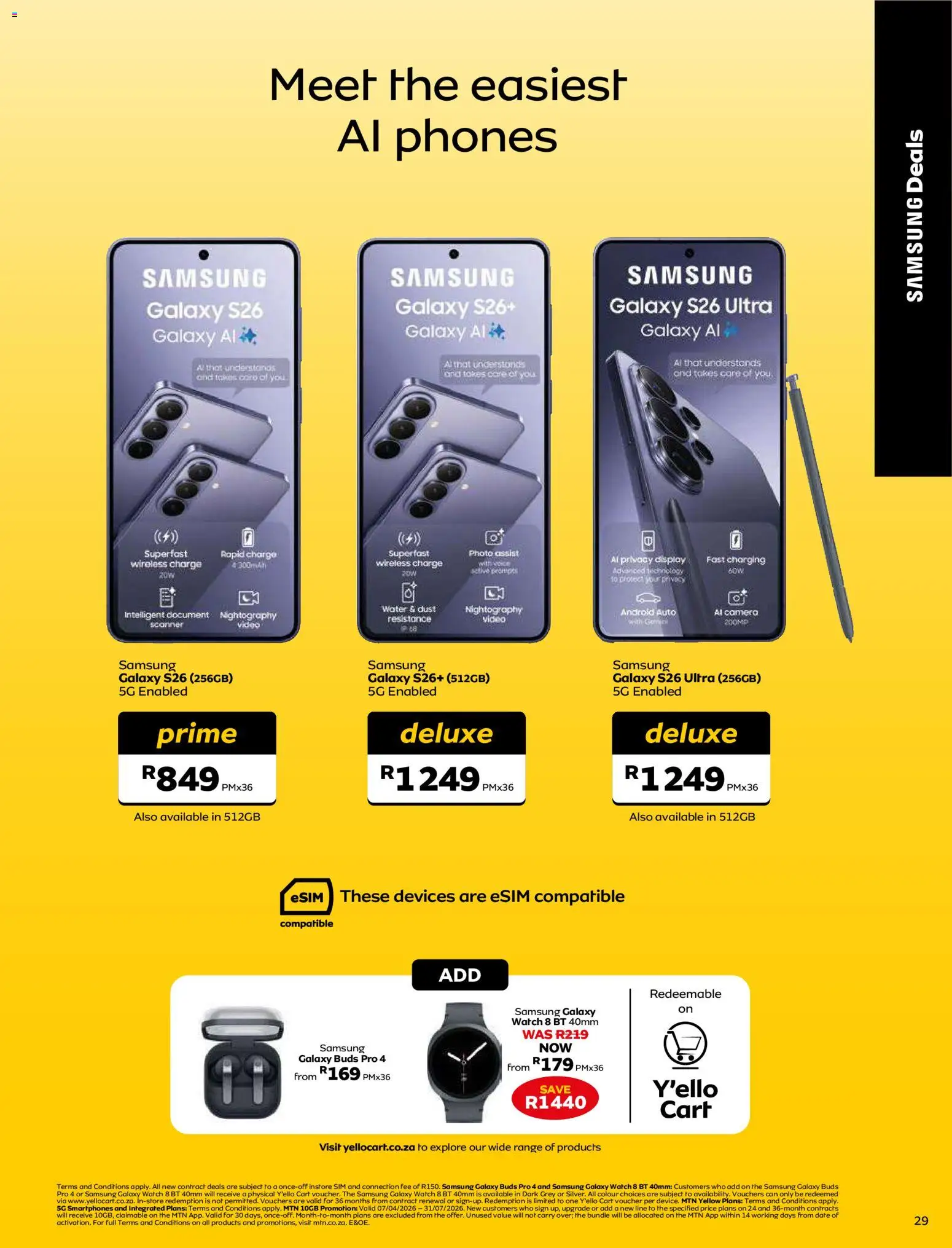 New MTN catalogue – valid from 07.05.2026 | Page: 29 | Products: Sim, Watch, Camera, Water