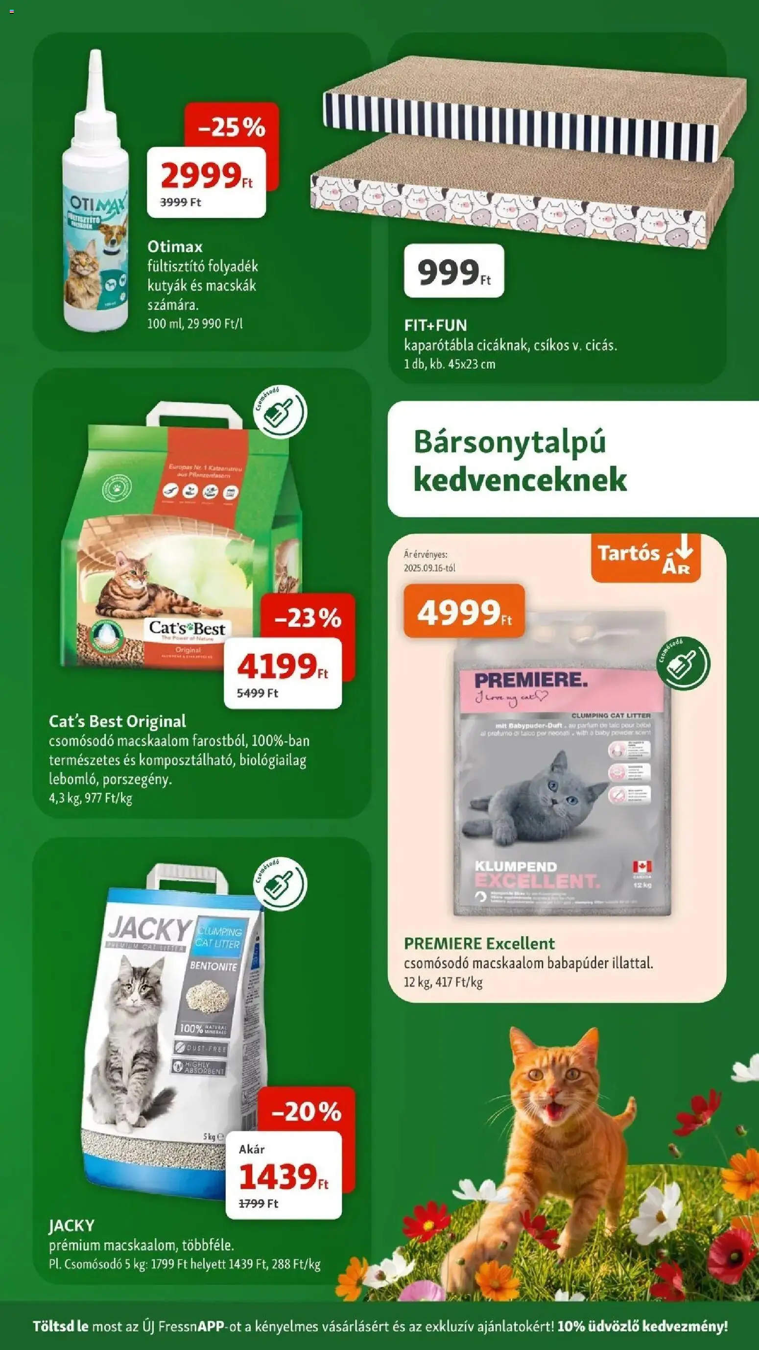 Fressnapf akciós ujság - amely érvényes a következő dátumtól: 04.06.2026 | Oldal: 11 | Termékek: Macskaalom, Fültisztító, Parfüm