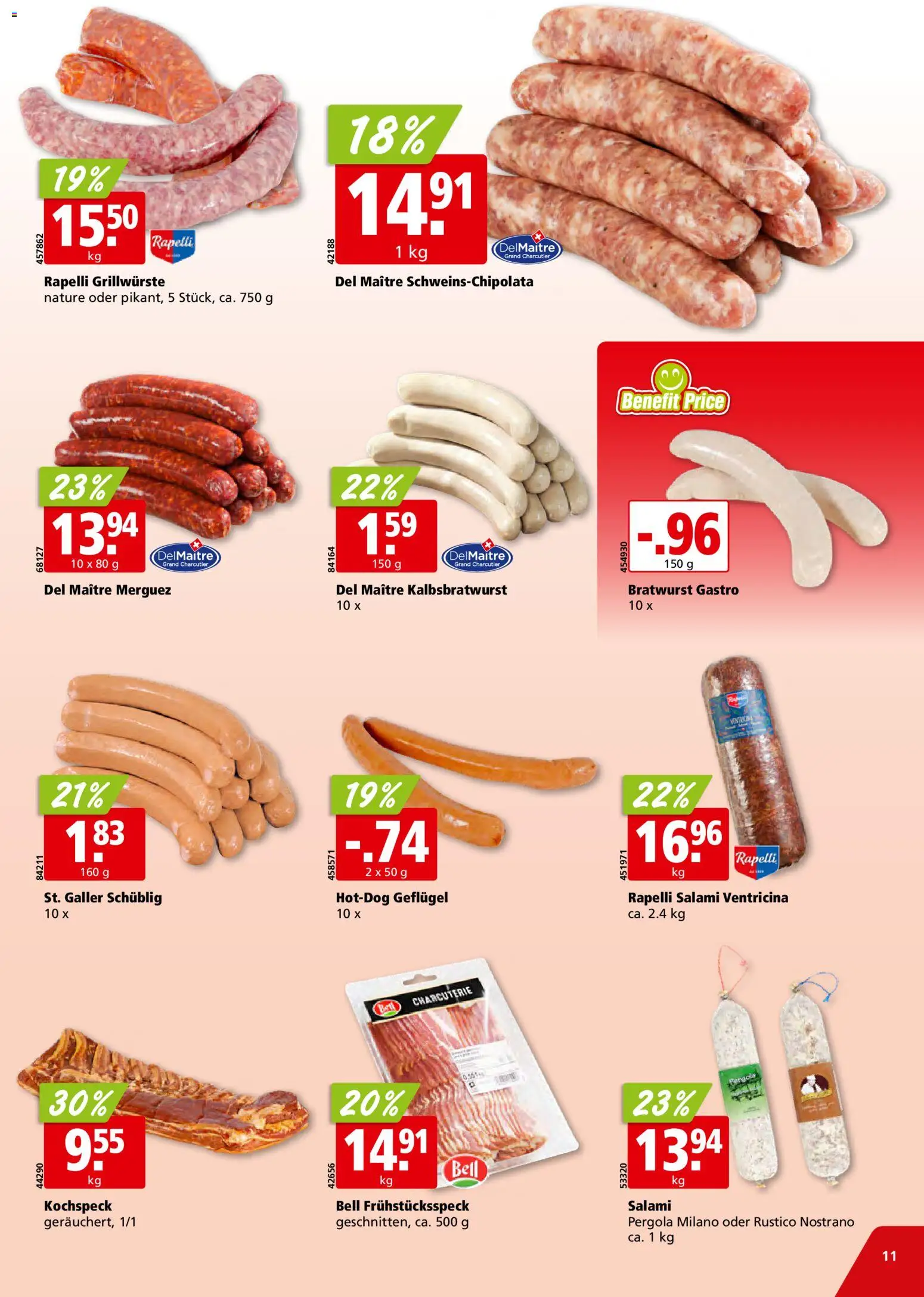Aligro aktionen Chavannes, Matran, Genf, Sitten – gültig ab 15.06.2026 | Seite: 11 | Produkte: Salami