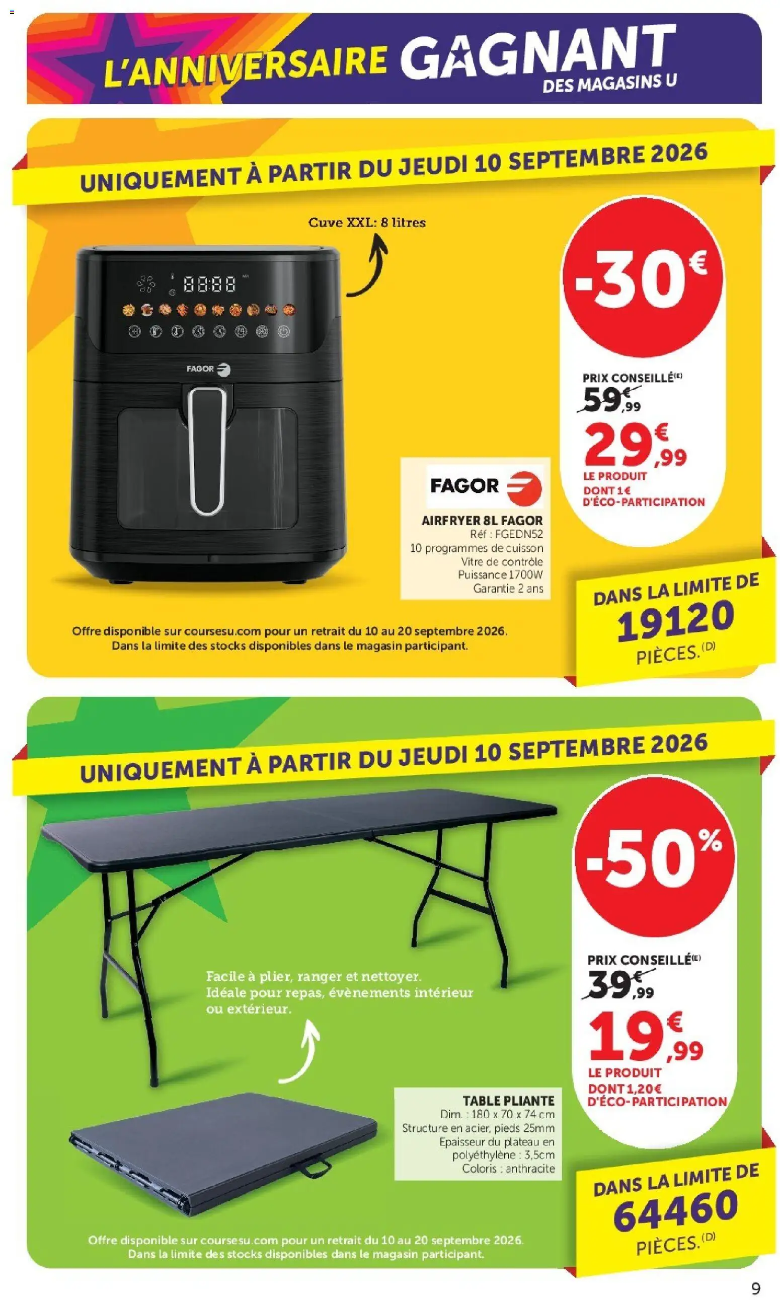 {H1} | Page: 9 | Produits: Plateau, Table, Table pliante