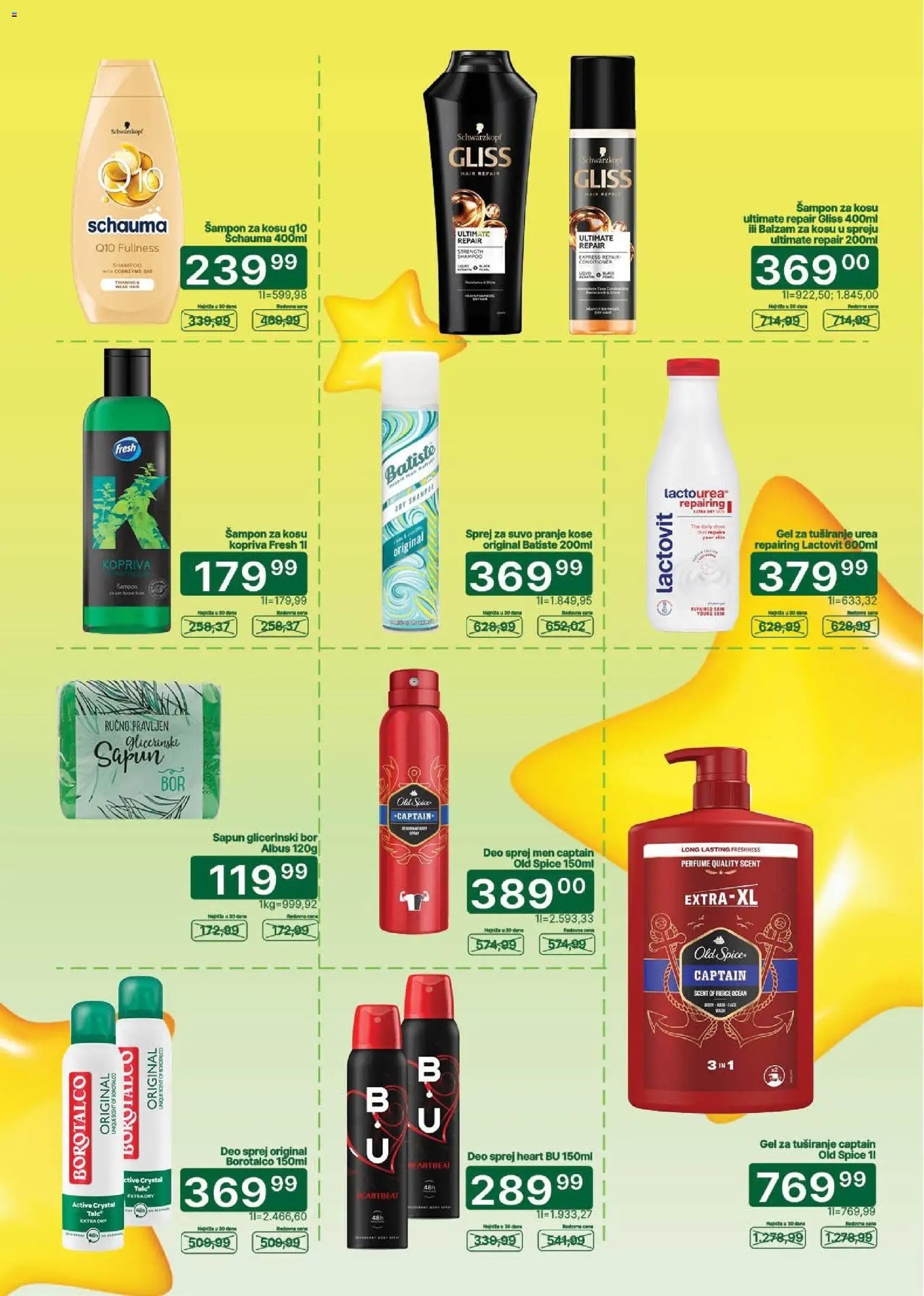 Univerexport katalog - važi od 01.10.2026 | Strana: 9 | Proizvode: Balzam, Sapun, Gel za tuširanje, Borotalco