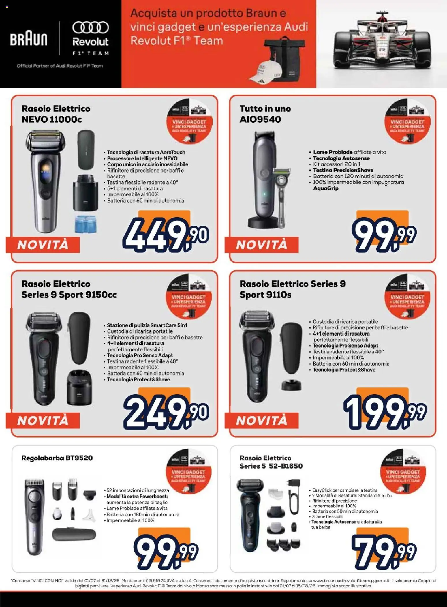 Volantino Unieuro del 02/10/2026 | Pagina: 33 | Prodotti: Rasoio, Regolabarba, Taglio, Rasoio elettrico