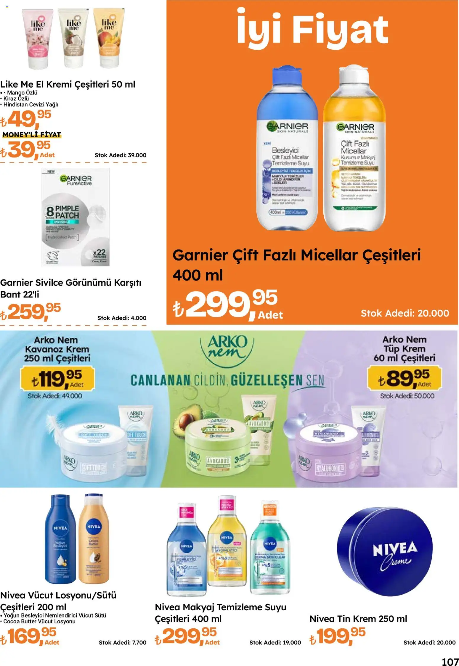 Migros Katalog - 5M Migroskop Dijital - 05 Ekim 2026 tarihinden itibaren geçerlidir | Sayfa: 107 | Ürünler: Hindistan Cevizi, El kremi, Makyaj, Mango