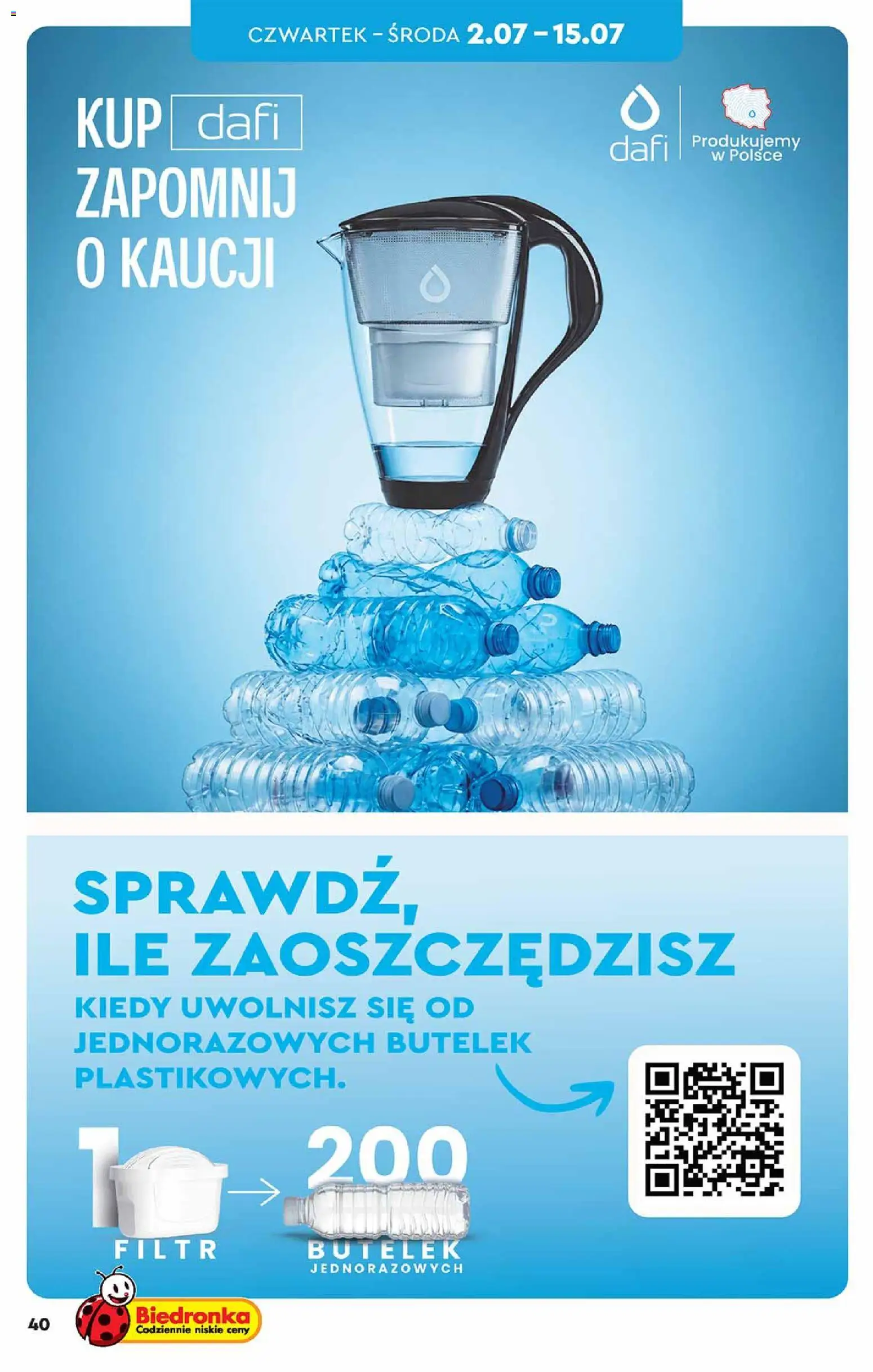 Biedronka gazetka - Hity i inspiracje od 27.06.2026 | Strona: 40