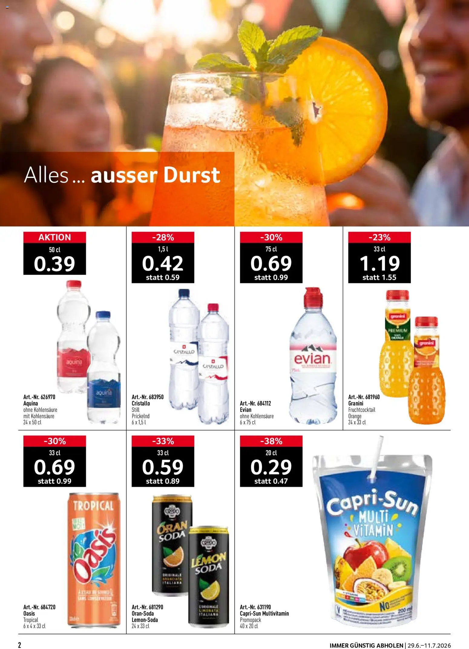 Prodega aktionen Getränkefestival – gültig ab 29.06.2026 | Seite: 2
