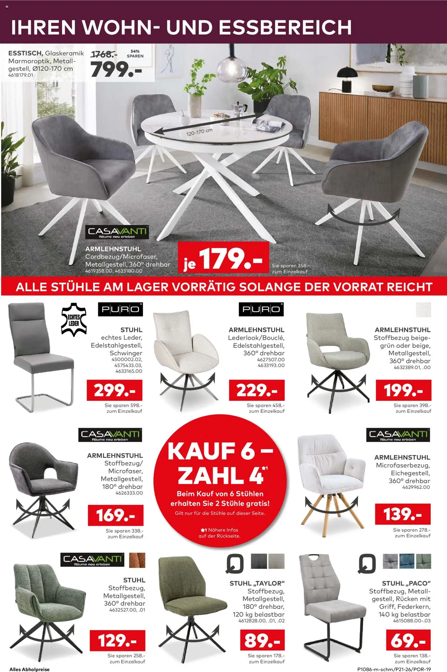 Porta! Prospekt 	 – gültig ab 17.05.2026 | Seite: 9 | Produkte: Stuhl