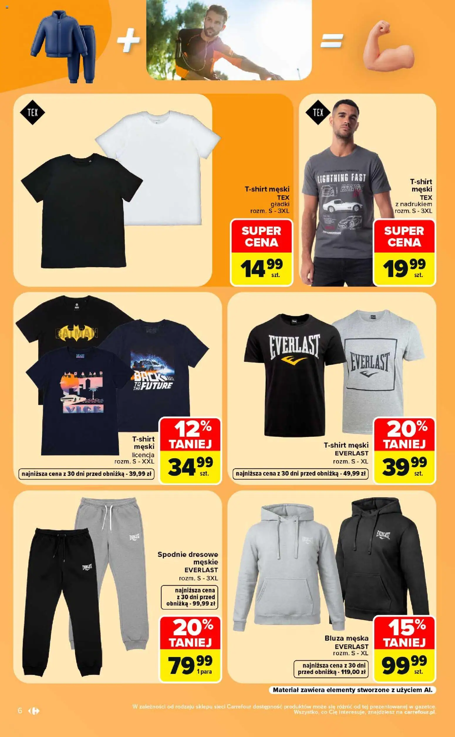 Carrefour gazetka - Same okazje od 10.08.2026 | Strona: 6 | Produkty: Spodnie