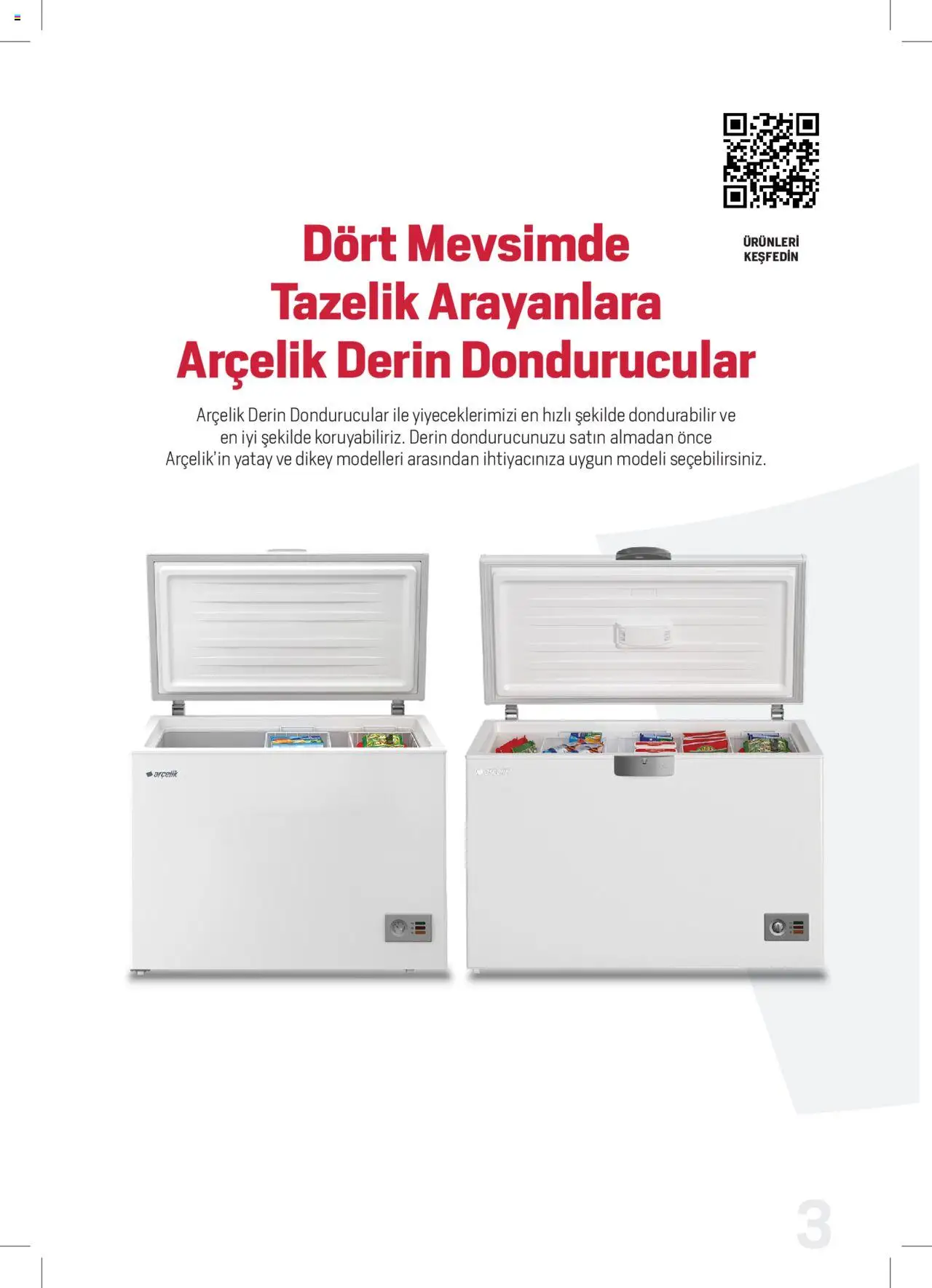 Arçelik Katalog - Dondurucu Kullanımında Püf Noktaları - 16 Mart 2023 tarihinden itibaren geçerlidir | Sayfa: 3