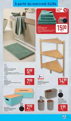 Aldi - Prévisualisation de Aldi catalogue valide à partir de 23.06.2026 | Page: 31 | Produits: Tapis de bain, Eponge, Tapis, Boîte de rangement