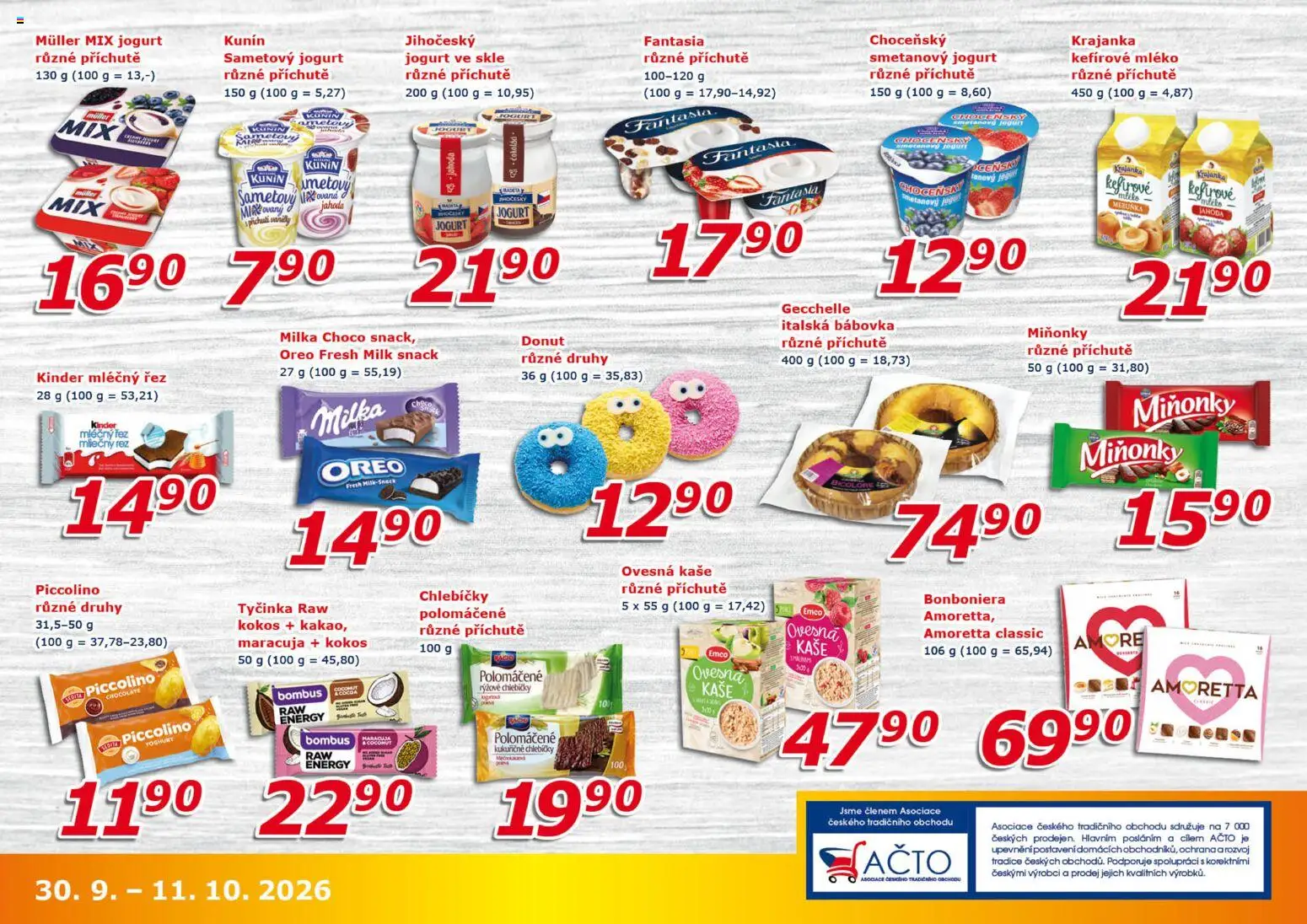 Eso market leták od 30.09.2026 | Strana: 5 | Produkty: Donut, Jogurt, Kaše, Stany