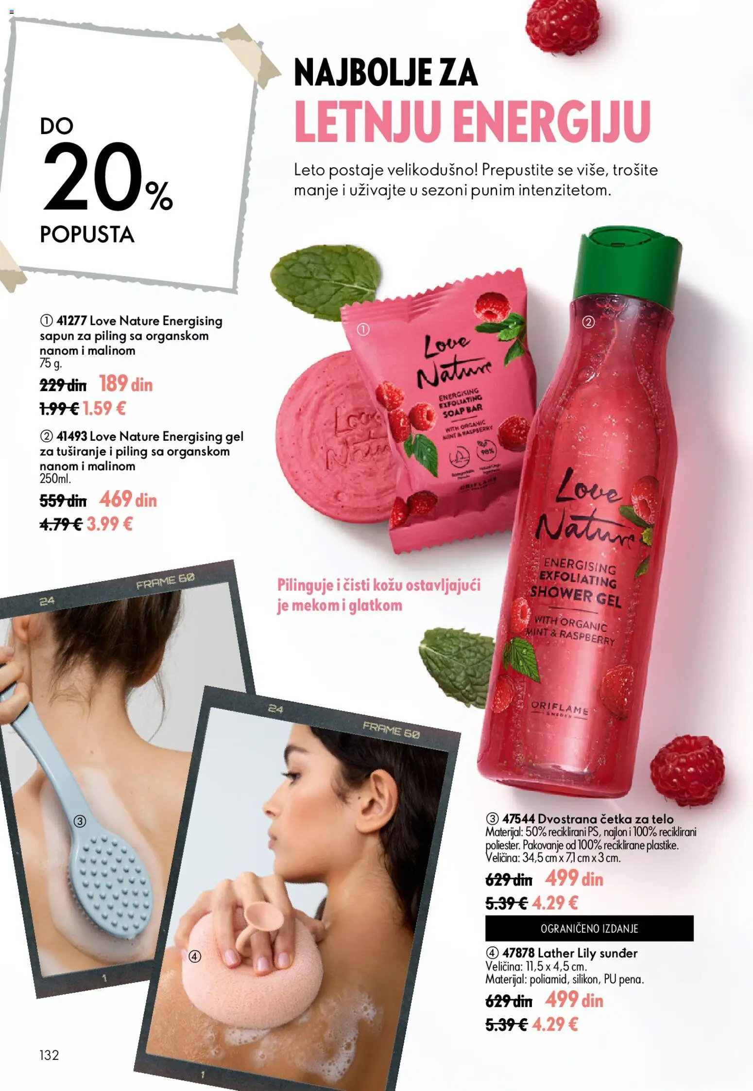 Oriflame katalog - važi od 15.07.2026 | Strana: 132 | Proizvode: Četka, Pakovanje, Piling, Sapun