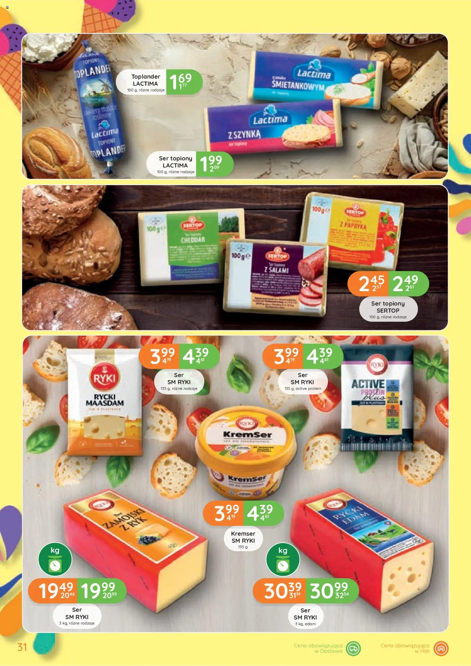 Eurocash gazetka od 25.06.2026 | Strona: 31 | Produkty: Ser topiony, Ser, Salami, Cheddar