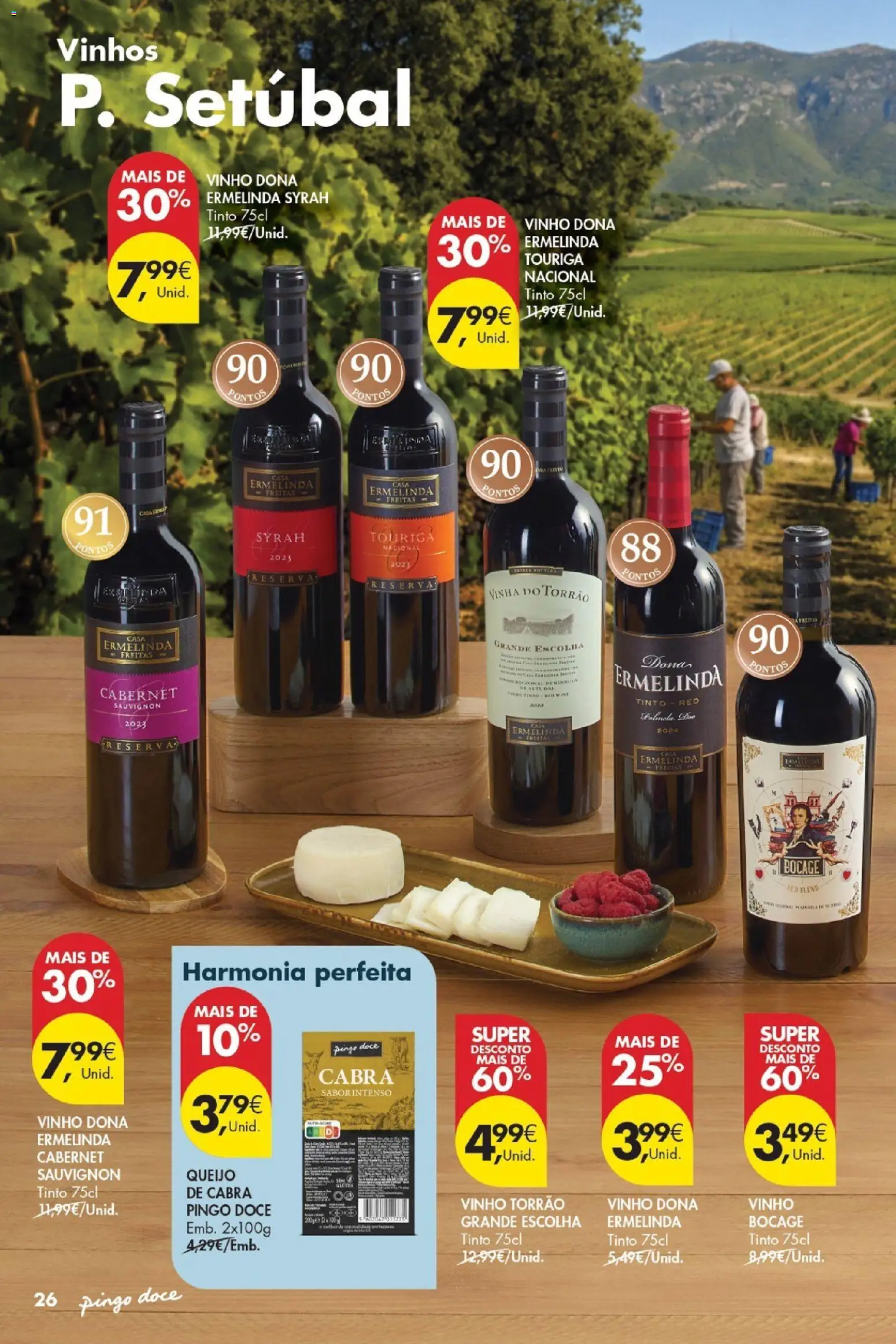 Pingo Doce - Vinhos e Sabores de Portugal Madeira │ válido de 15/09/2026 | Página: 26 | Produtos: Queijo, Vinho