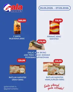 Gala MARKET katalog Vikend - pregled Gala MARKET kataloga - važi od 05.05.2026